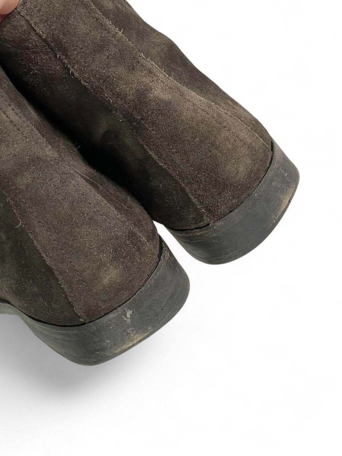 Allsaints All Saints Brown Suede Zip Boots Distressed guidi style Size US 12 / EU 45 - 9 Thumbnail