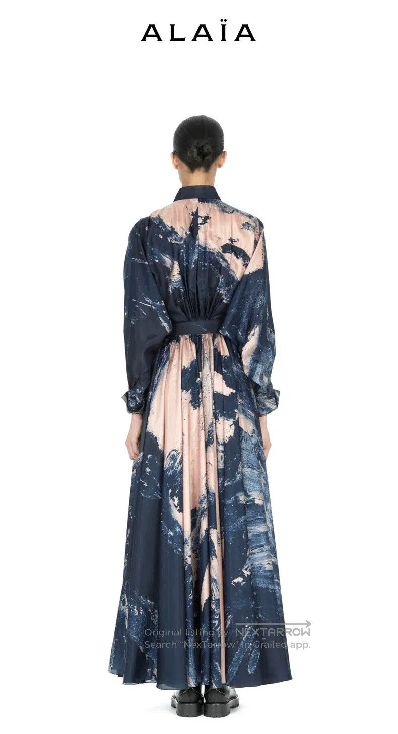 Alaia Alaia Ink Mulberry Silk Shirt Size S / US 4 / IT 40 - 2 Thumbnail