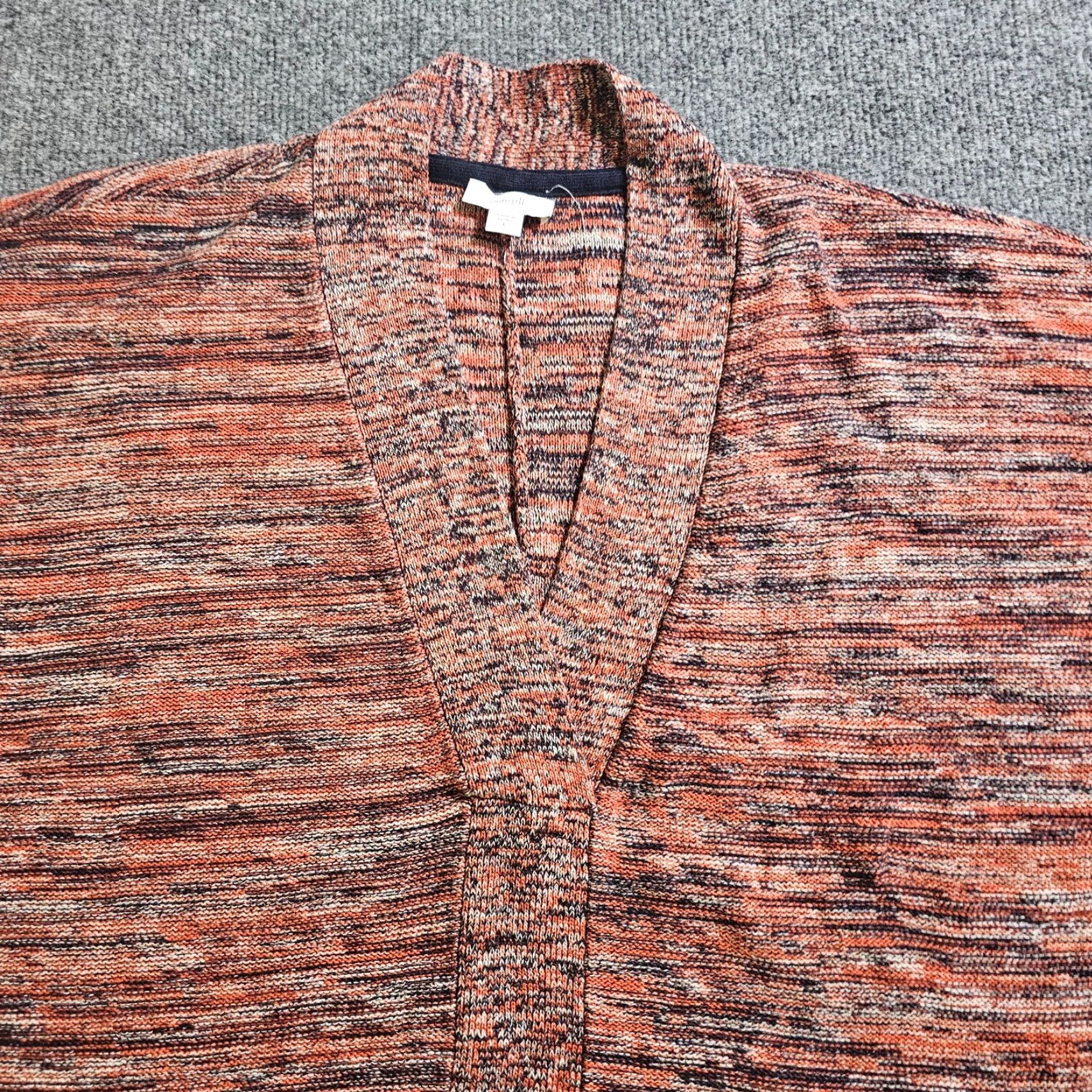 J. Jill J. Jill Sweater Top Womens Large Orange V-Neck Short Sleeve Knit Casual Oversized Pullover Knit Modern Classic Womens Size L / US 10 / IT 46 - 2 Thumbnail