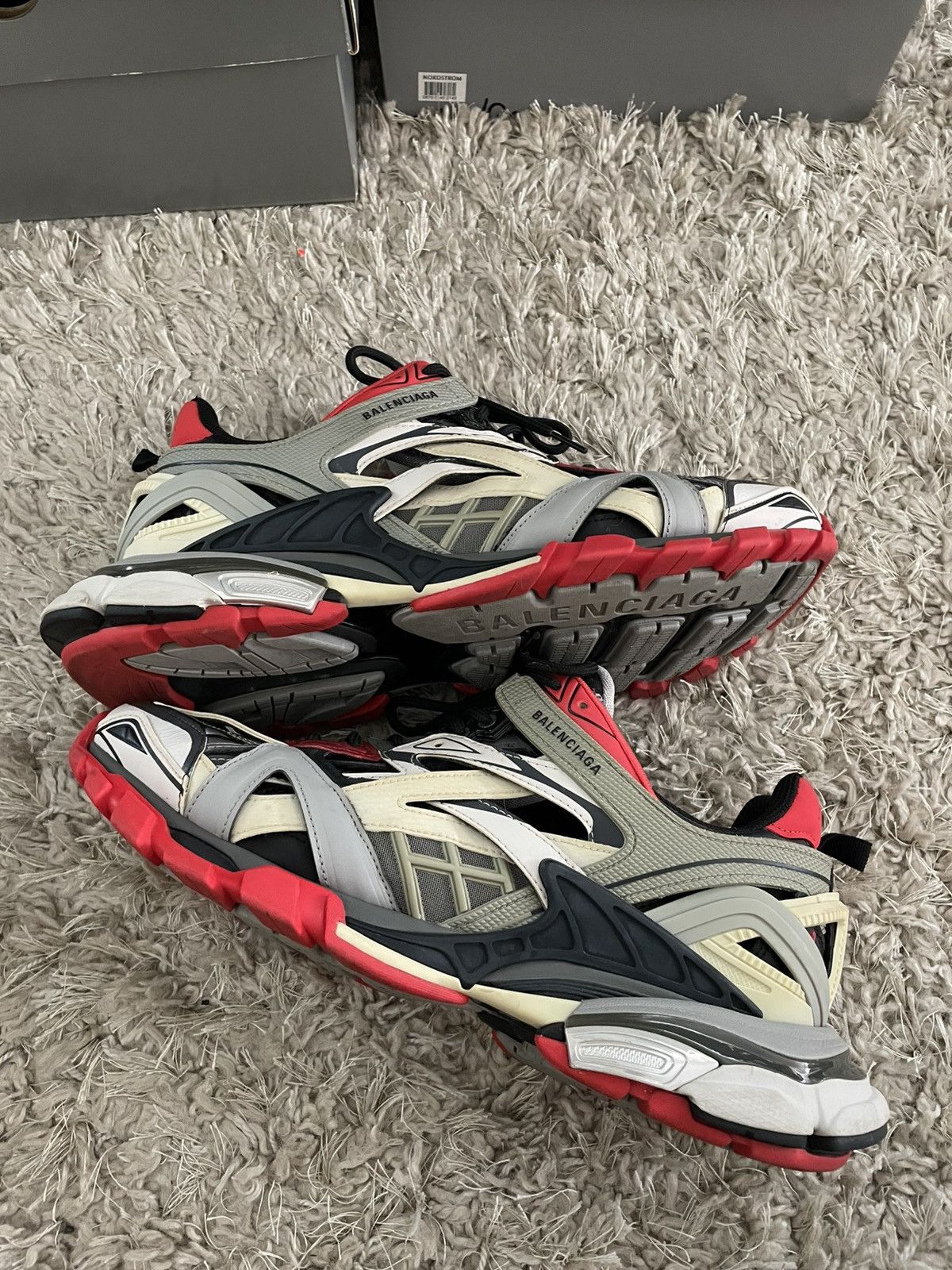 Balenciaga Balenciaga Track 2 black/Grey/Red Size US 12 / EU 45 - 2 Thumbnail