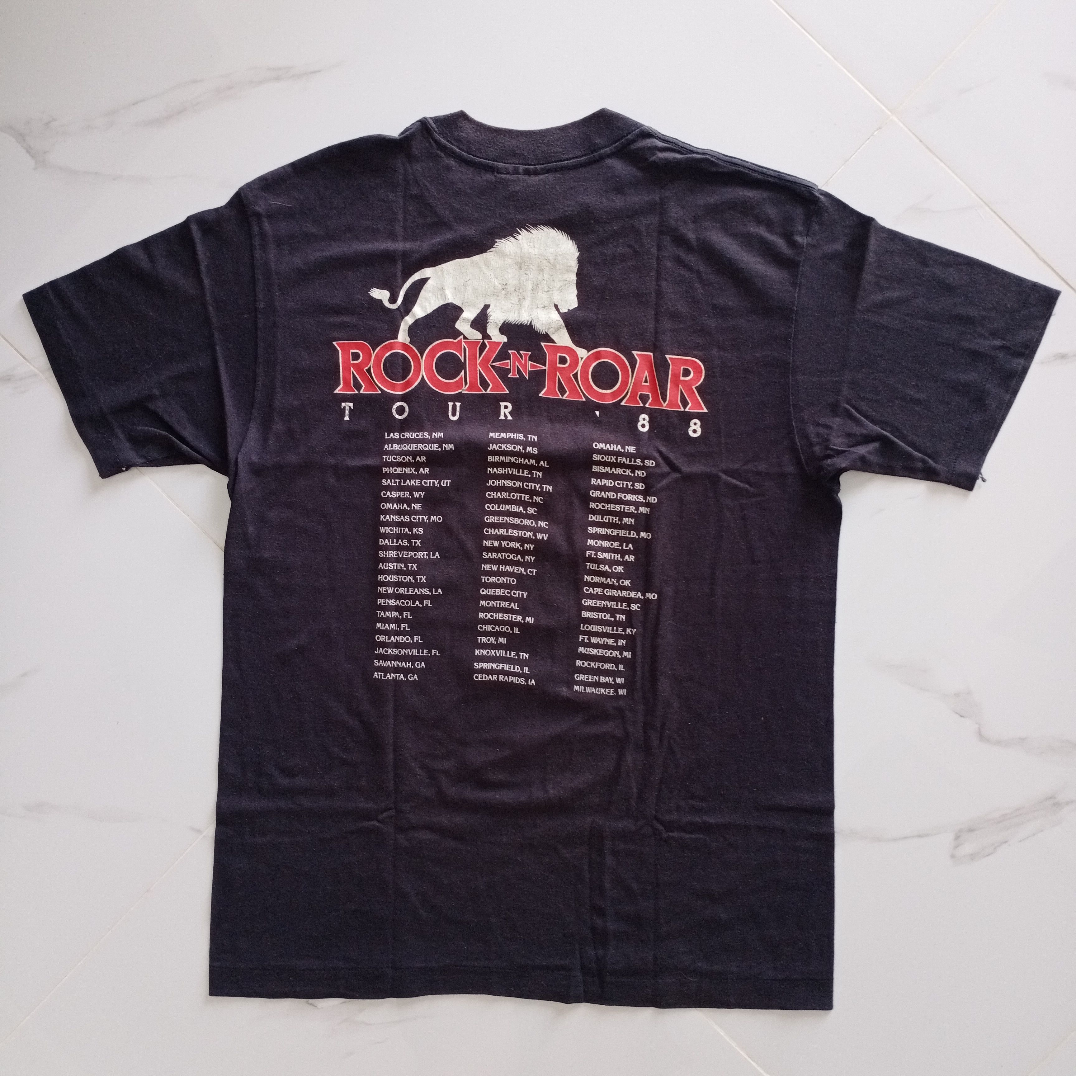 Band Tees Vintage White Lion Pride Tour 80s 1988 Rock N Roar T-shirt Size US L / EU 52-54 / 3 - 8 Thumbnail
