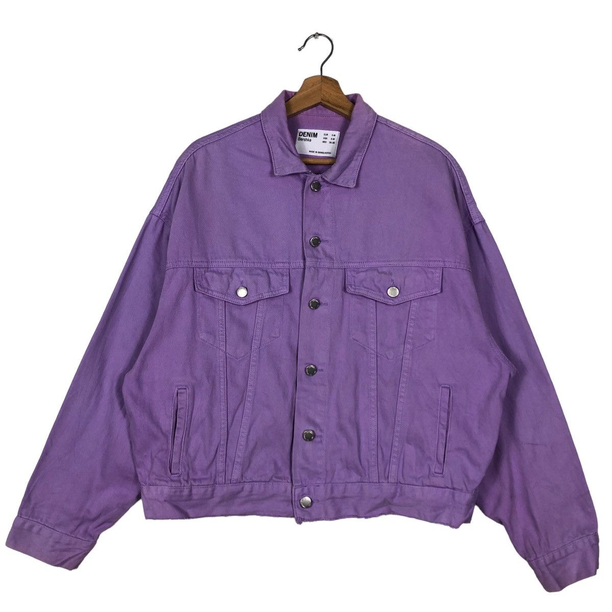 🔥90’s Trucker Denim Biker Jacket Bershka Japan Made