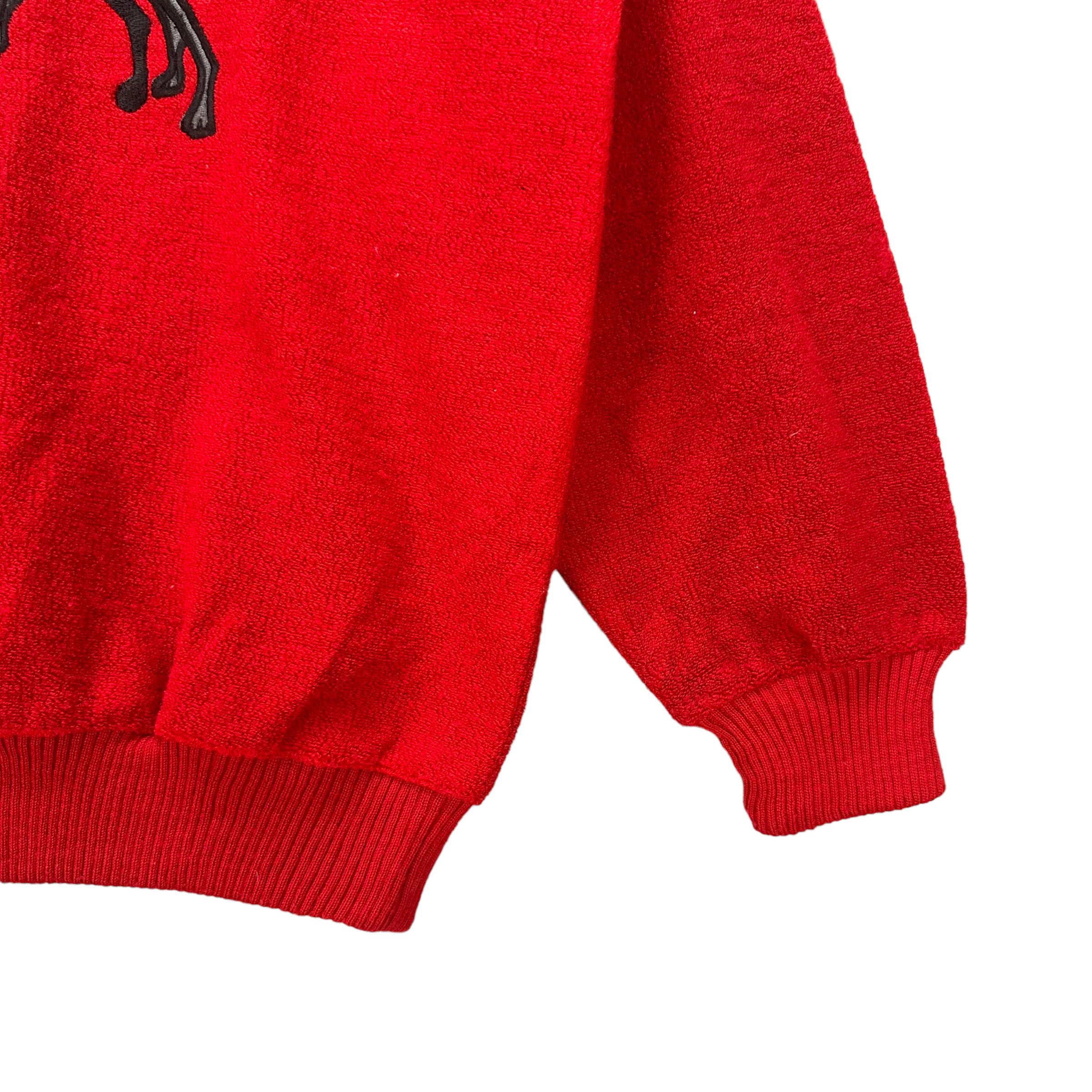 Japanese Brand DOBERMANN EMBROIDERED GRAPHIC KNITTED SWEATSHIRTS #8612-017 Size US L / EU 52-54 / 3 - 6 Thumbnail