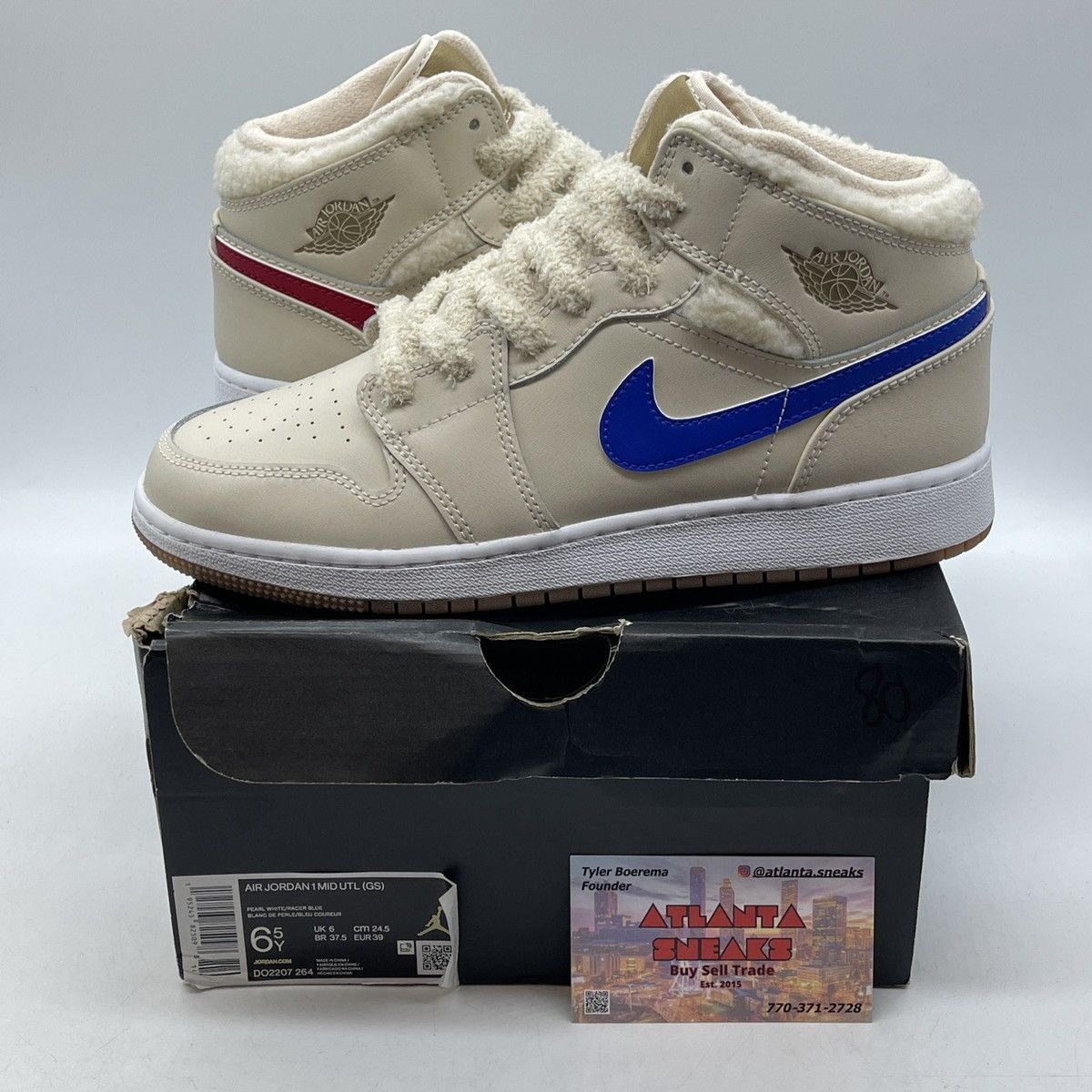 Jordan Brand Air Jordan 1 mid fleece Size US 6.5 / IT 36.5 - 1 Thumbnail