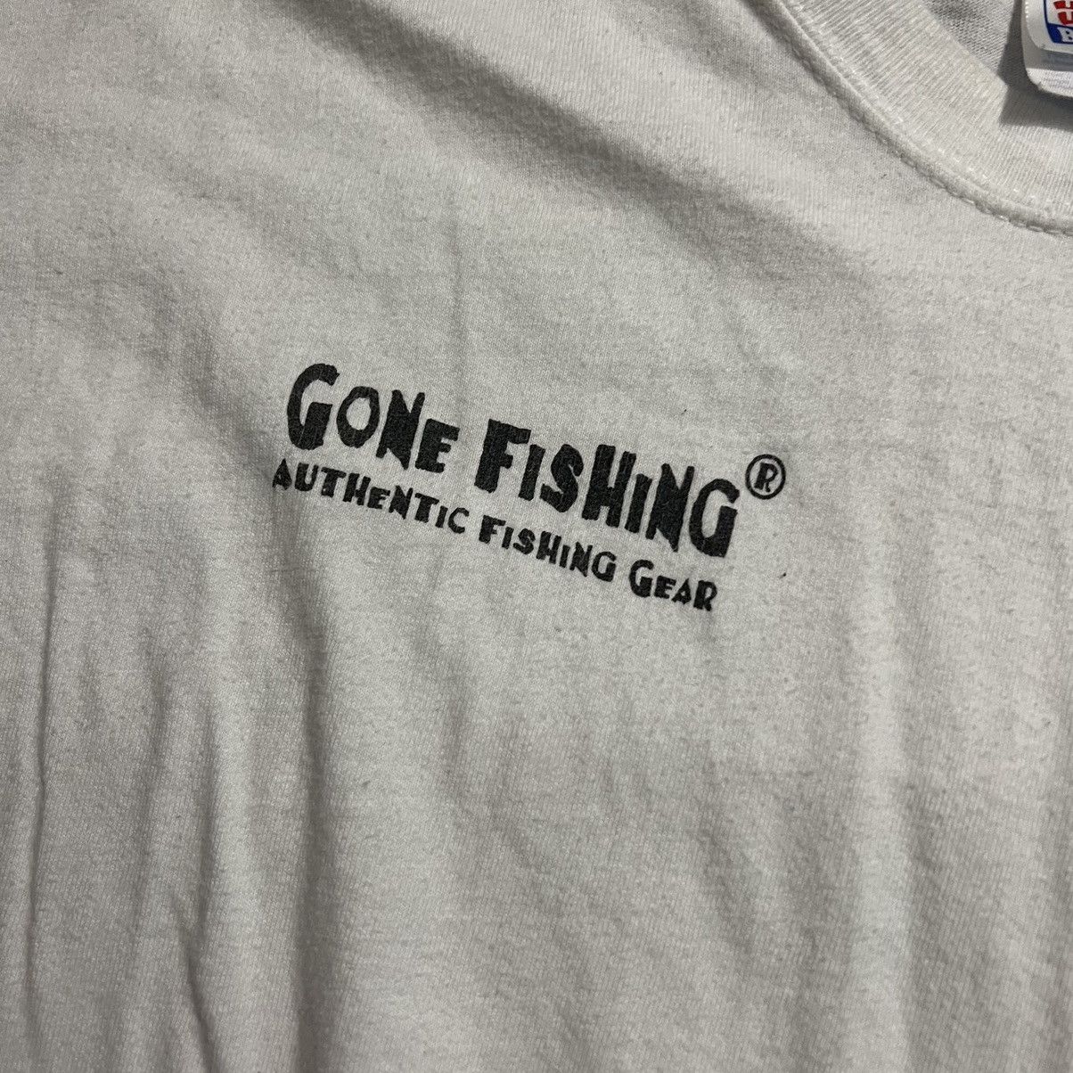 Vintage Vintage I Fish Because The Voices In My Head Tell Me To Tee Size US L / EU 52-54 / 3 - 6 Thumbnail