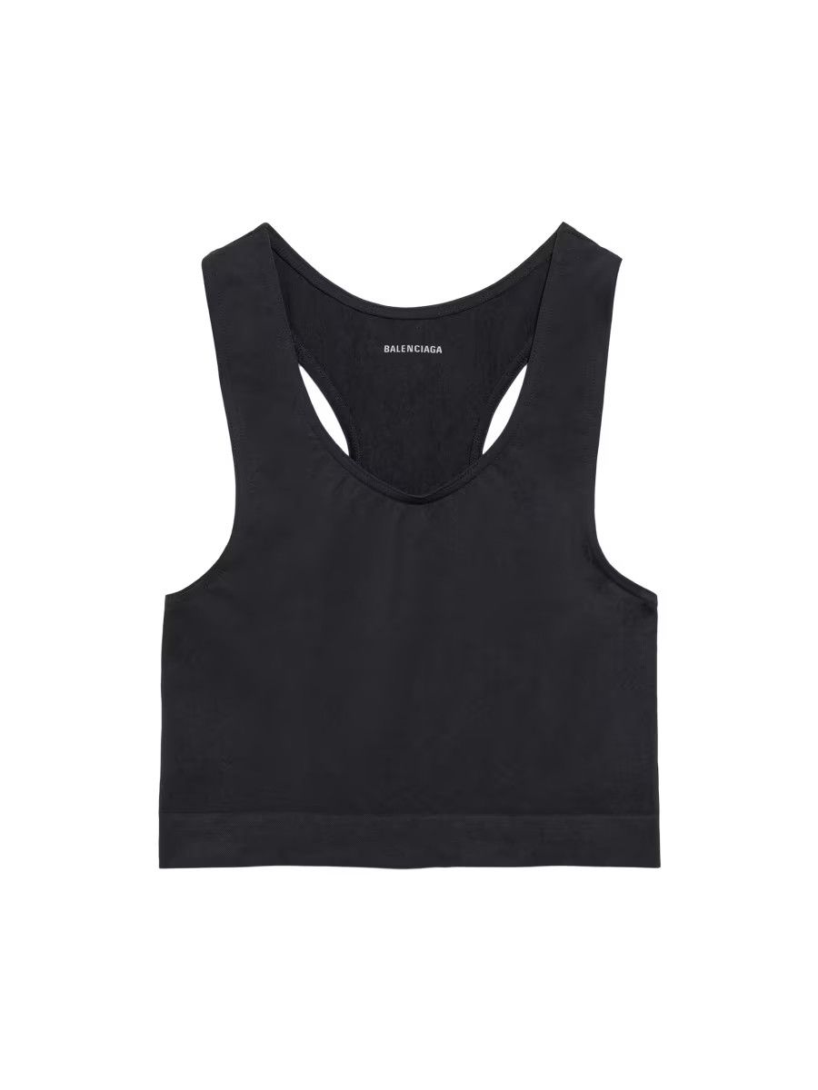 Balenciaga o1s1wg110126 Seamless Cropped Top in Black Size ONE SIZE - 1 Preview