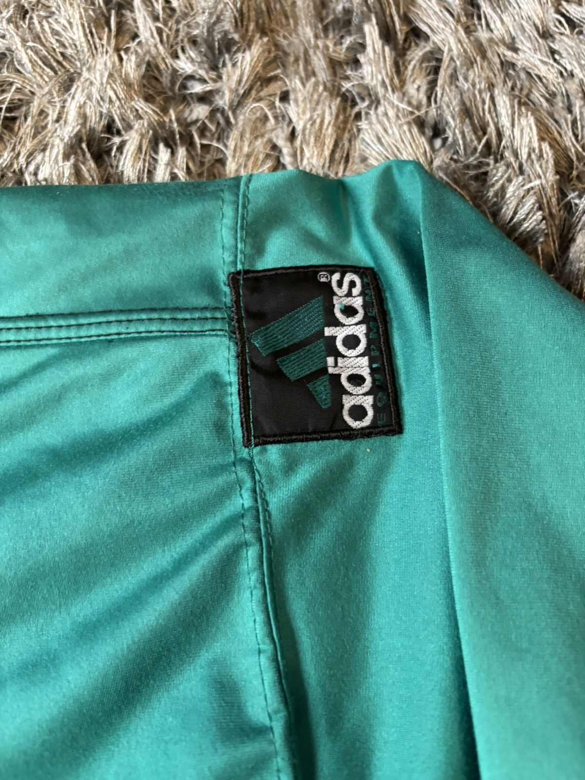 Adidas Vintage 90s Adidas Equipment EQT Track Jacket - Teal/Black Size US XL / EU 56 / 4 - 7 Thumbnail