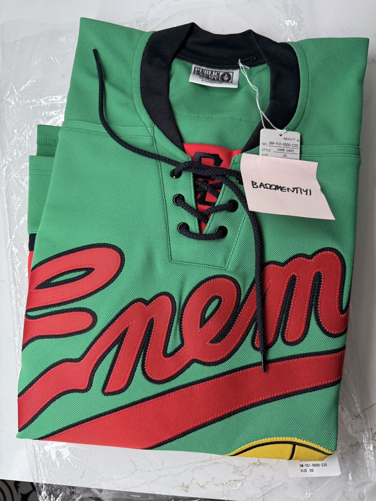 Public Enemy × Saint Michael Saint Mx6 x Public Enemy Jersey Size US L / EU 52-54 / 3 - 3 Thumbnail