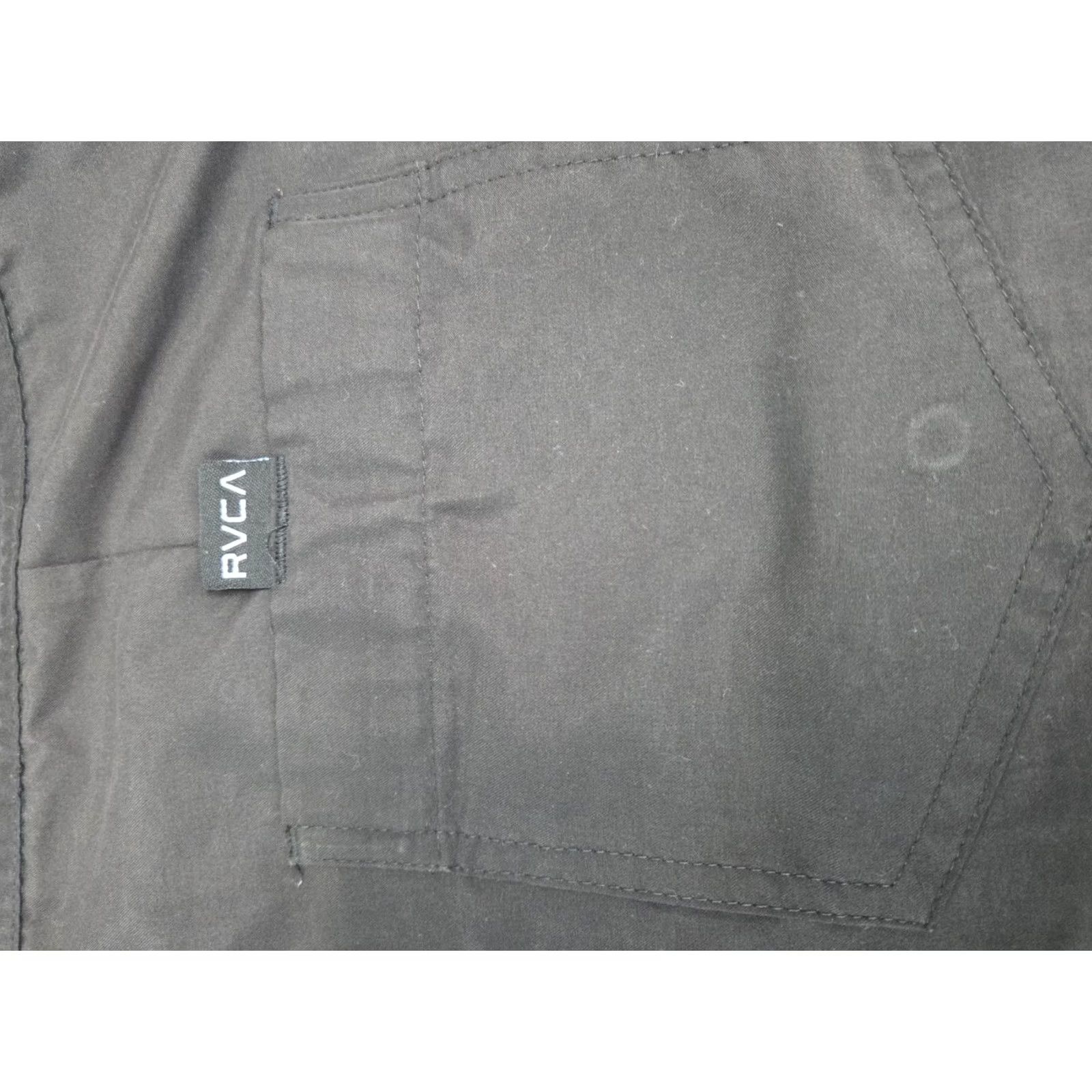 RVCA RVCA Mens Boardshorts Black Size 38 Drawstring Back Pocket Beach Bum 90s? Size ONE SIZE - 8 Thumbnail