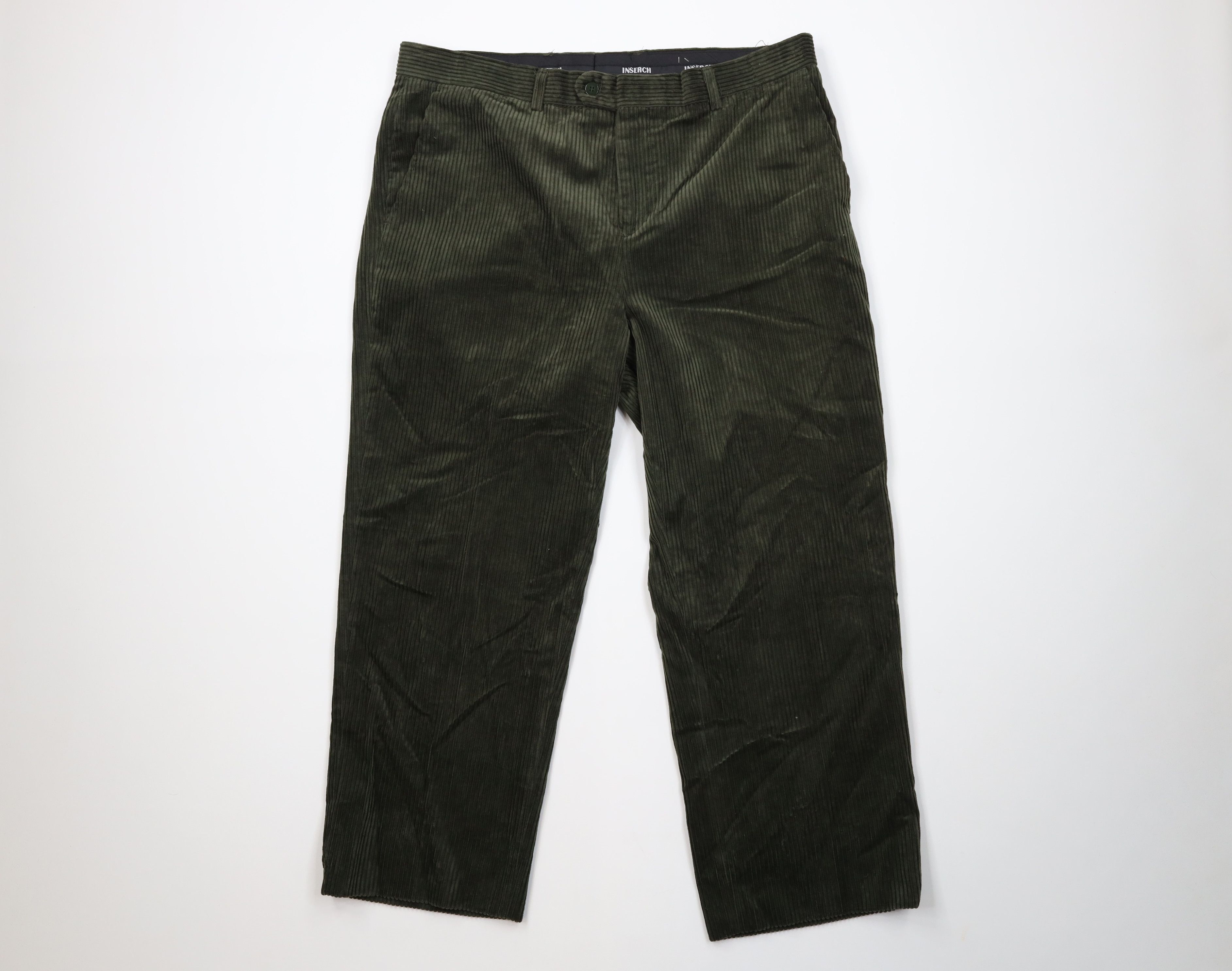 Vintage Vintage 90s Y2K Streetwear Wide Leg Chino Pants Green Size US 38 / EU 54 - 1 Thumbnail