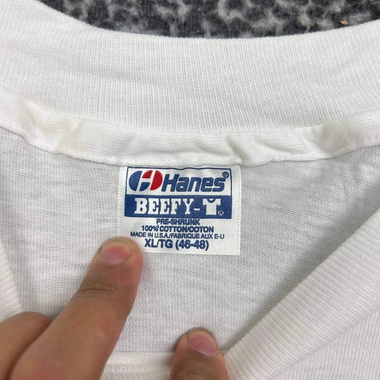 Hanes Vintage America's Cup Shirt Men XL White Beefy Deadstock New Size US XL / EU 56 / 4 - 6 Thumbnail