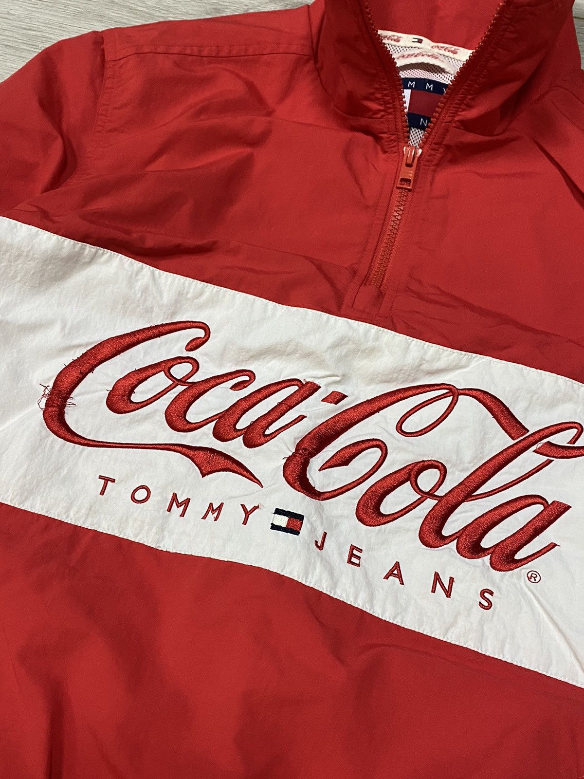 Tommy Hilfiger Tommy Hilfiger Coca Cola 1/4 zip windbreaker jacket Size US L / EU 52-54 / 3 - 6 Thumbnail