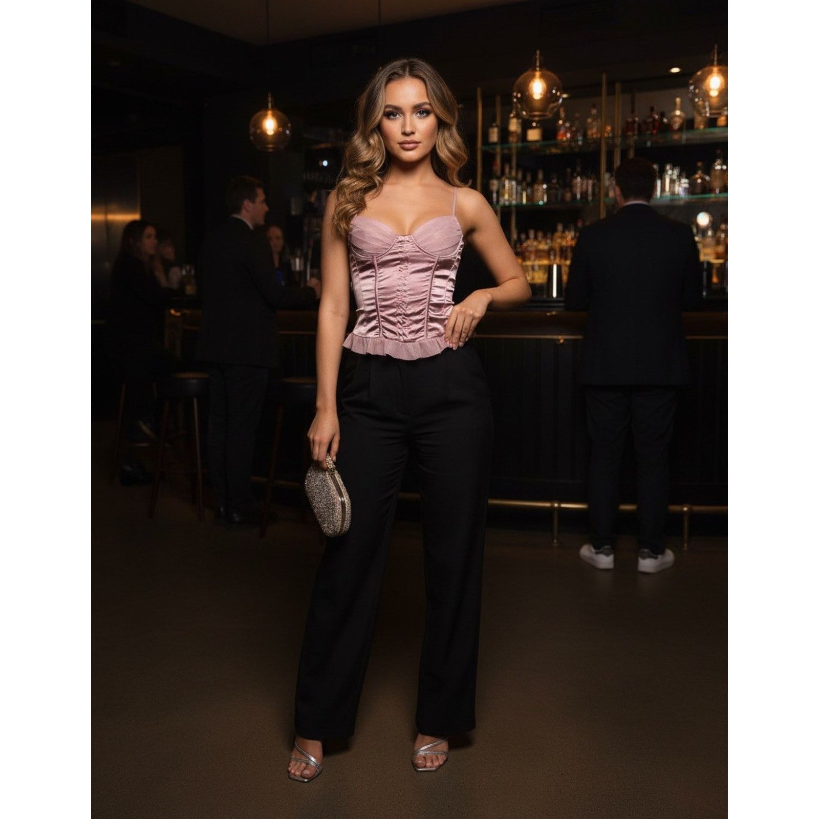 & Other Stories Women’s Mauve Satin Corset Bustier Top Size 4 Y2K Coquette Size S / US 4 / IT 40 - 1 Thumbnail
