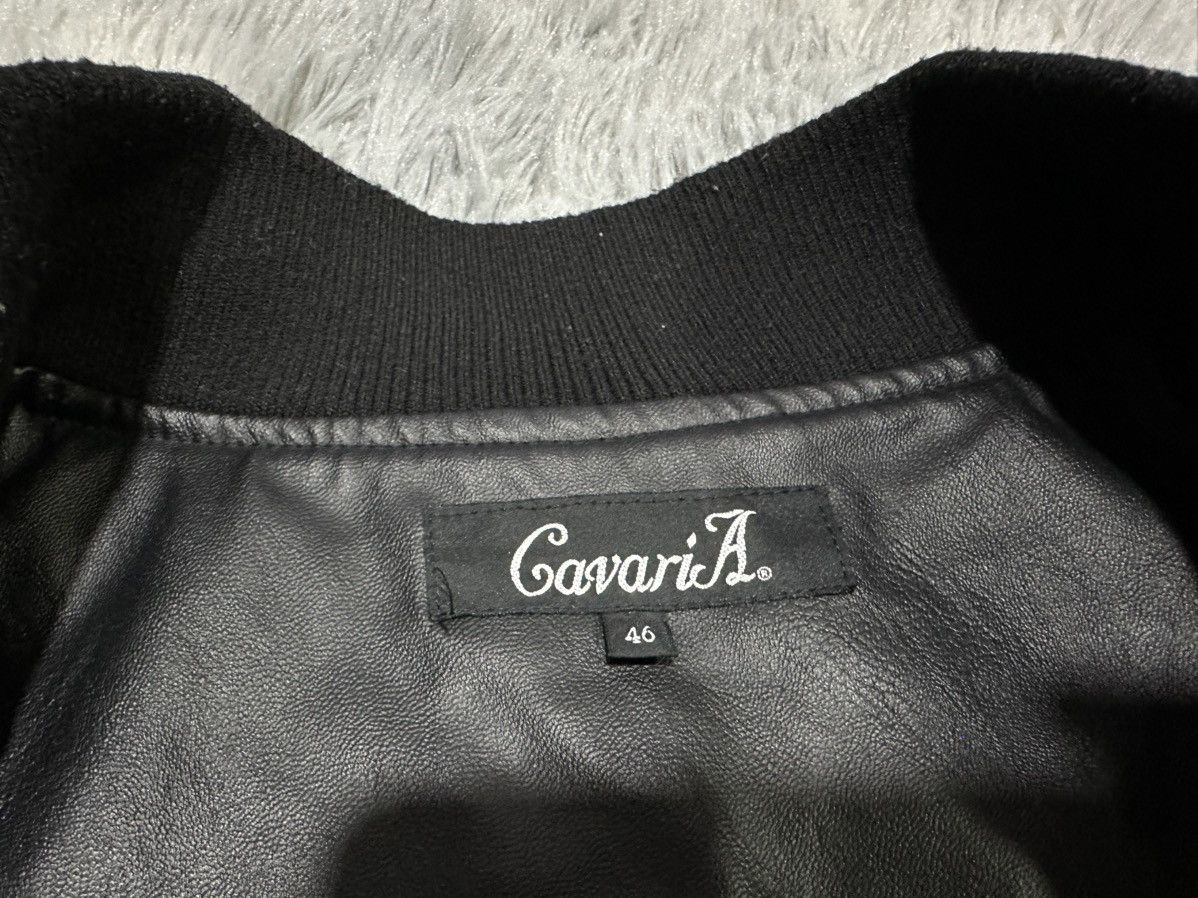 Japanese Brand 🔥Sick Y2K Cavaria Ma-1 Bomber Faux Leather Jacket Goth Punk Size US L / EU 52-54 / 3 - 6 Thumbnail
