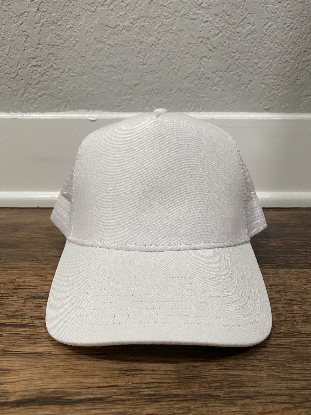 Japanese Brand × Vintage White Twill Trucker Hat Size ONE SIZE - 1 Thumbnail