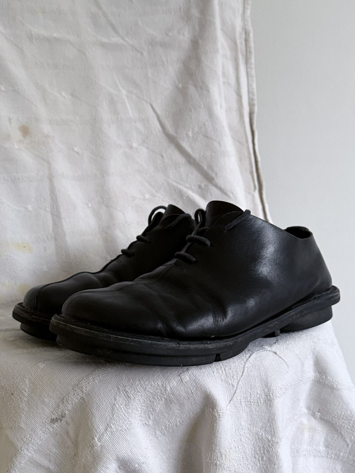 Trippen Trippen Black Leather Shoes Size US 8 / EU 41 - 1 Thumbnail