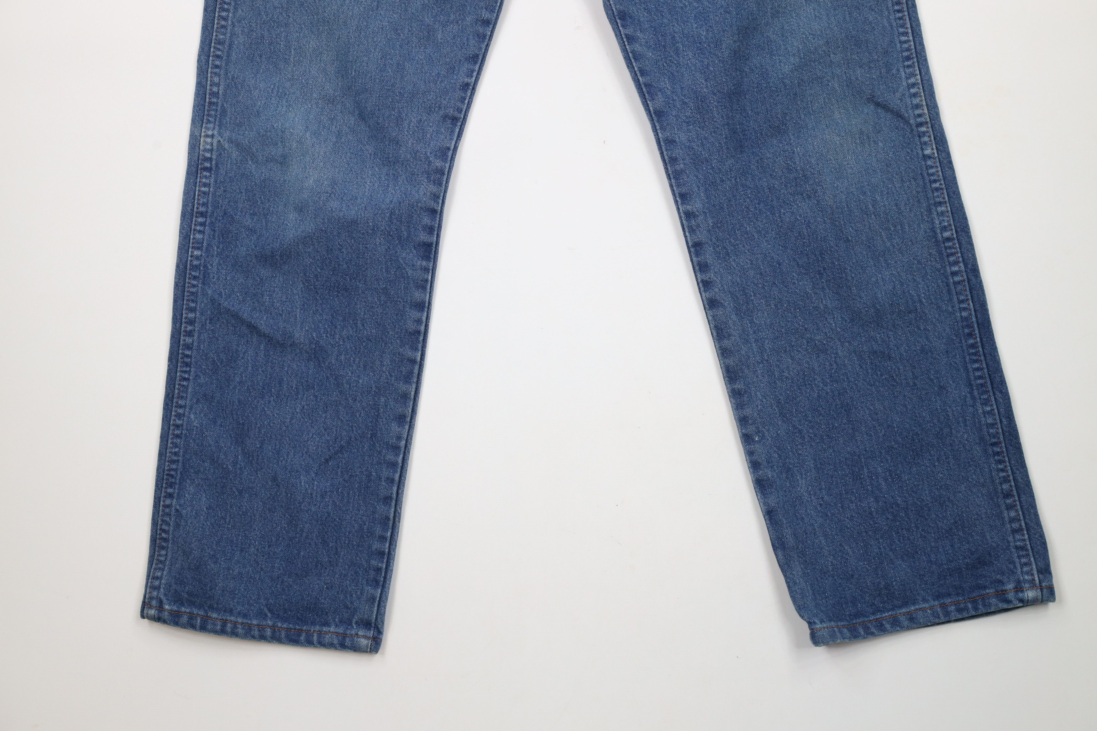 Vintage × Wrangler Vintage 90s Wrangler Leg Western Denim Jeans USA Blue Size US 34 / EU 50 - 4 Thumbnail