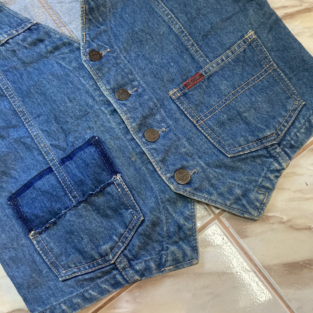 Big John × Vintage VINTAGE BIG JOHN DENIM VEST Size US M / EU 48-50 / 2 - 4 Thumbnail