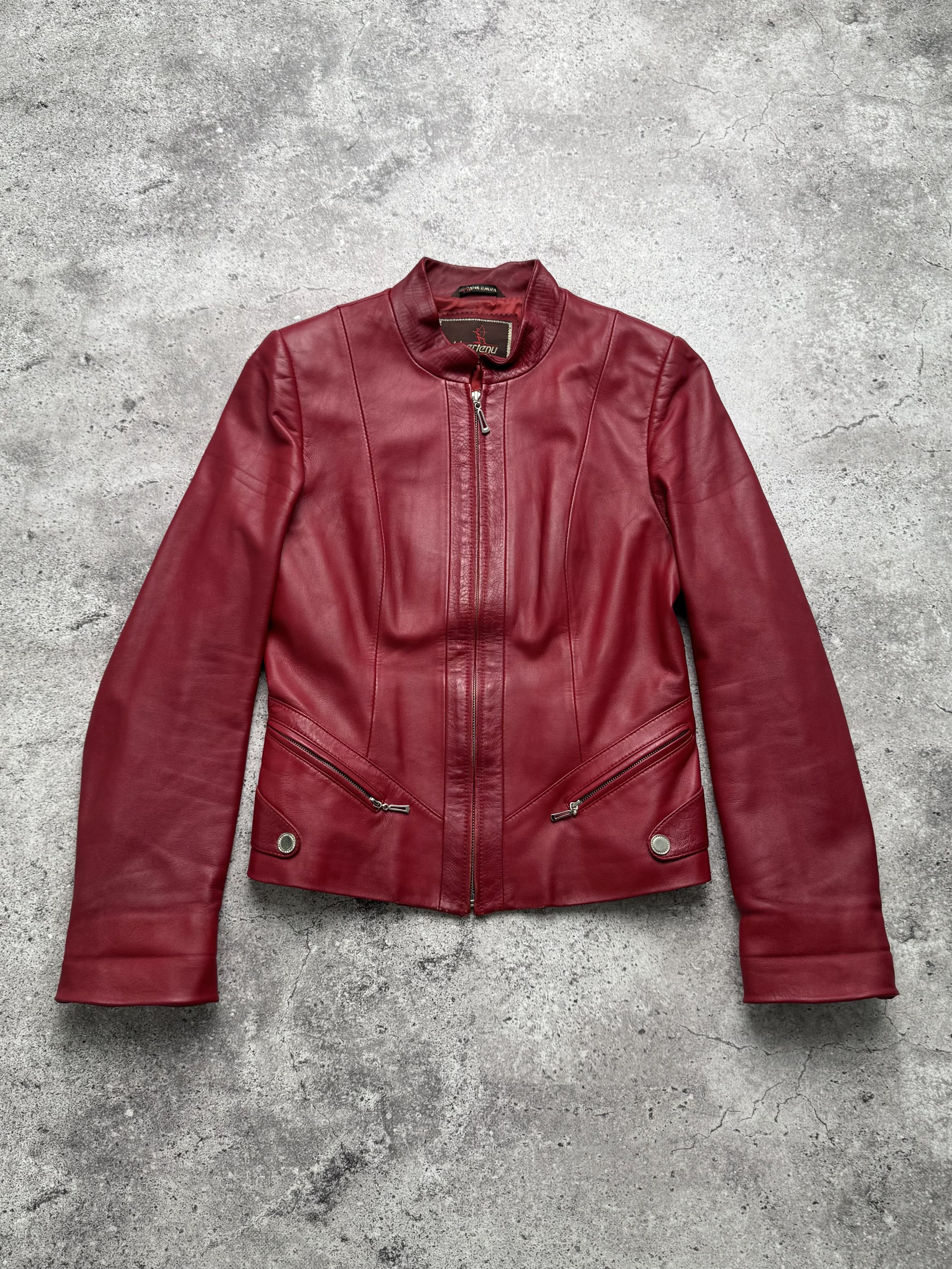 Vintage Vintage Cropped Leather Jacket C5(V409) Size M / US 6-8 / IT 42-44 - 1 Thumbnail