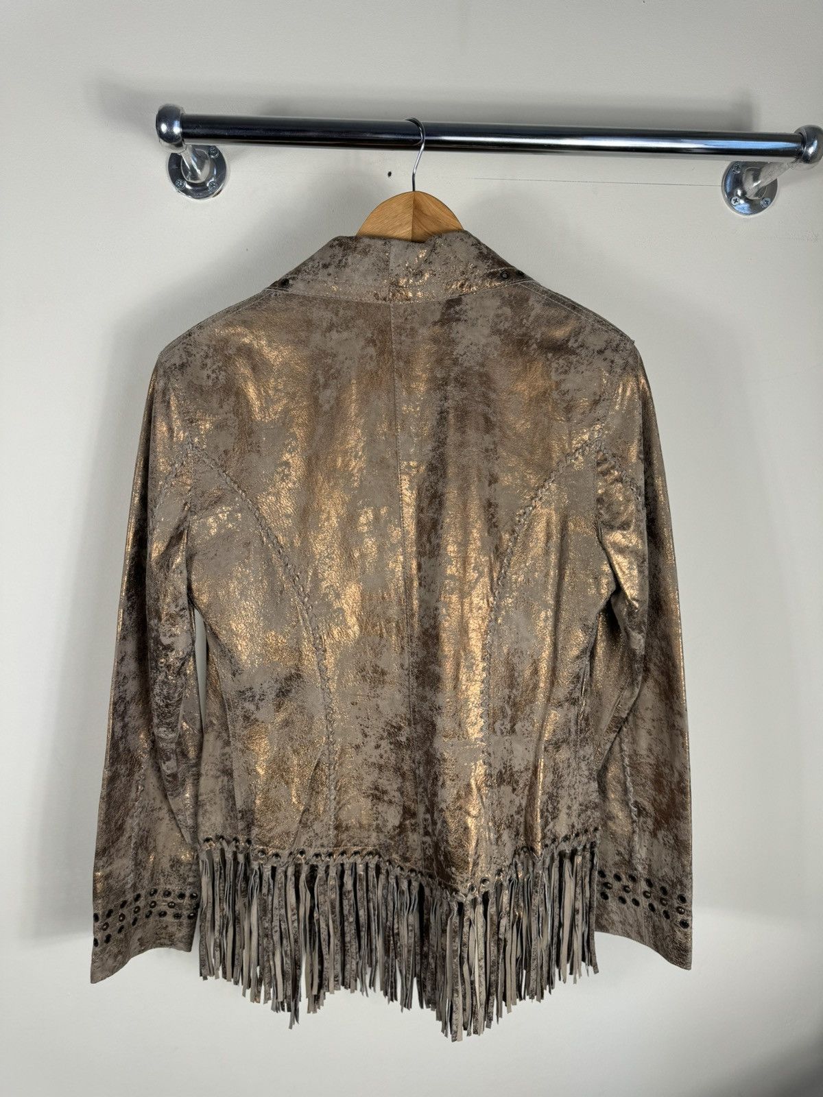 Other Cripple Creek Women's Leather Western Suede Fringe Jacket Size M / US 6-8 / IT 42-44 - 7 Thumbnail