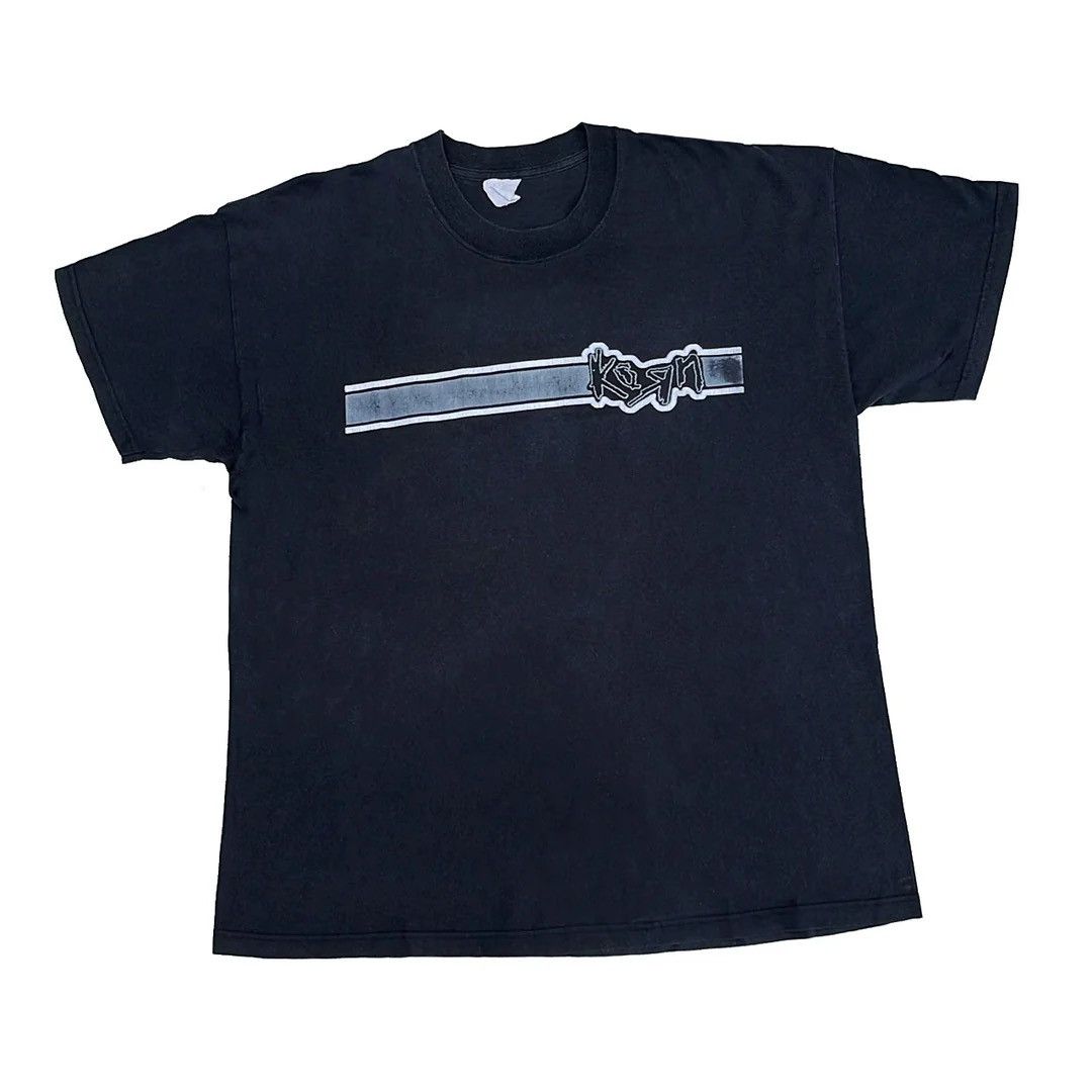 image of Band Tees x Tour Tee Korn 1996 90's Life Is Peachy Promo Band Tour T-Shirt in Black, Men's (Size XL