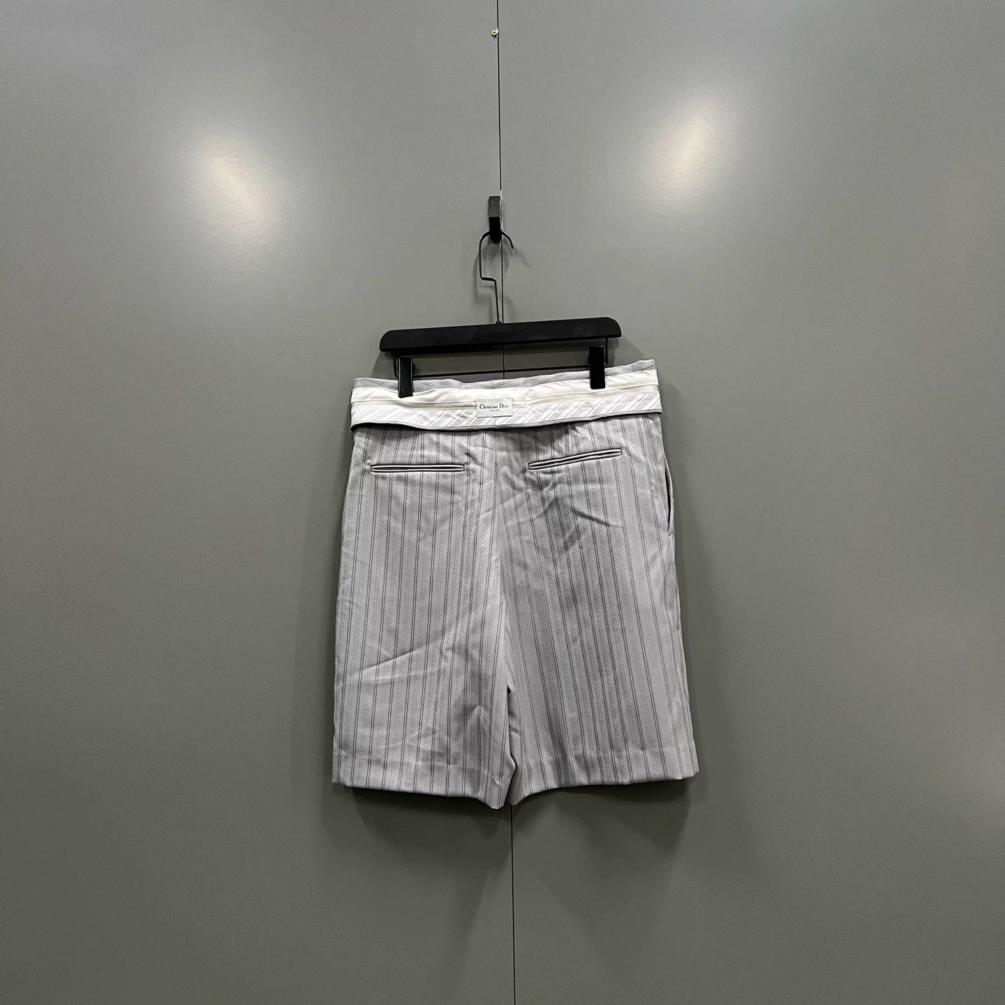 Dior Dior Gray Striped Casual Shorts Size US 32 / EU 48 - 2 Thumbnail