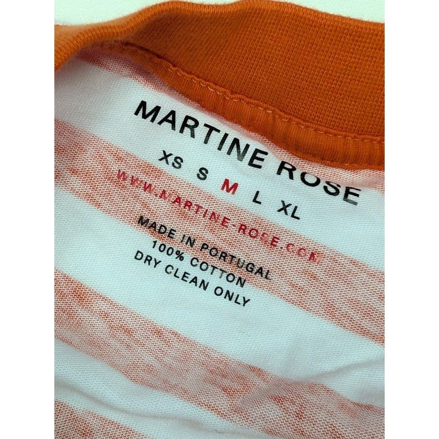 Martine Rose o1rshd1 Oversized Stripe Tee in Orange/White Size US M / EU 48-50 / 2 - 13 Thumbnail