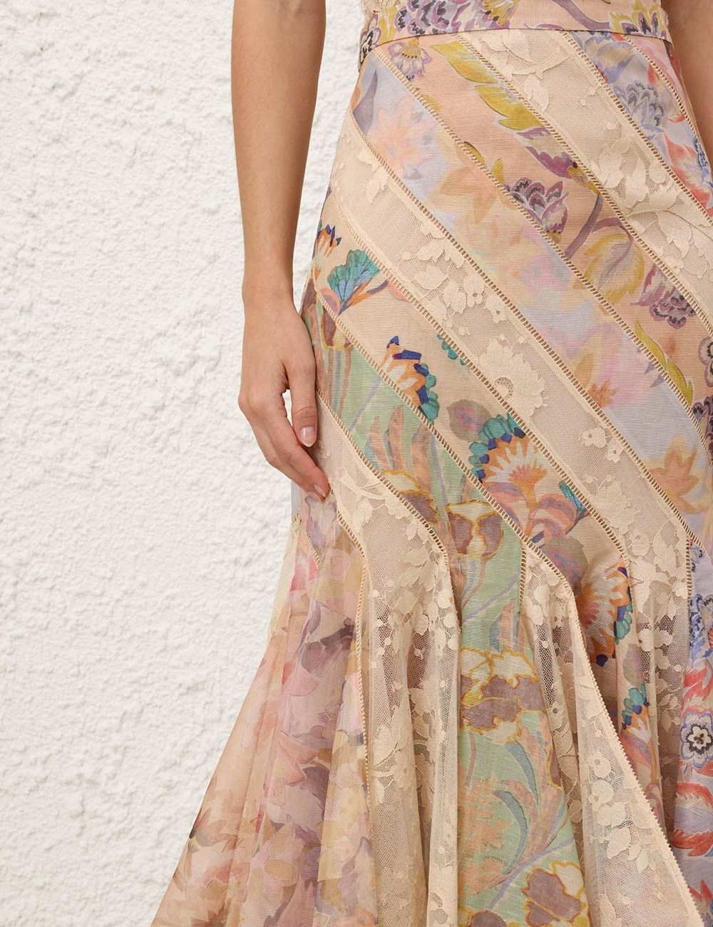 Zimmermann oc11z0825 Eden Spliced Maxi Skirt in Multicolor Size 27" / US 4 / IT 40 - 5 Thumbnail