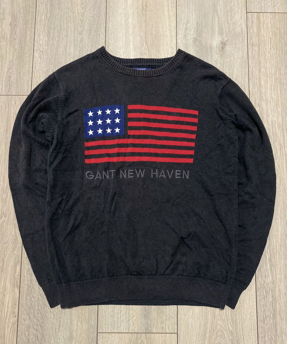 Gant Vintage Gant Polo Ralph Lauren USA America Flag Knit Sweater Size US S / EU 44-46 / 1 - 1 Thumbnail