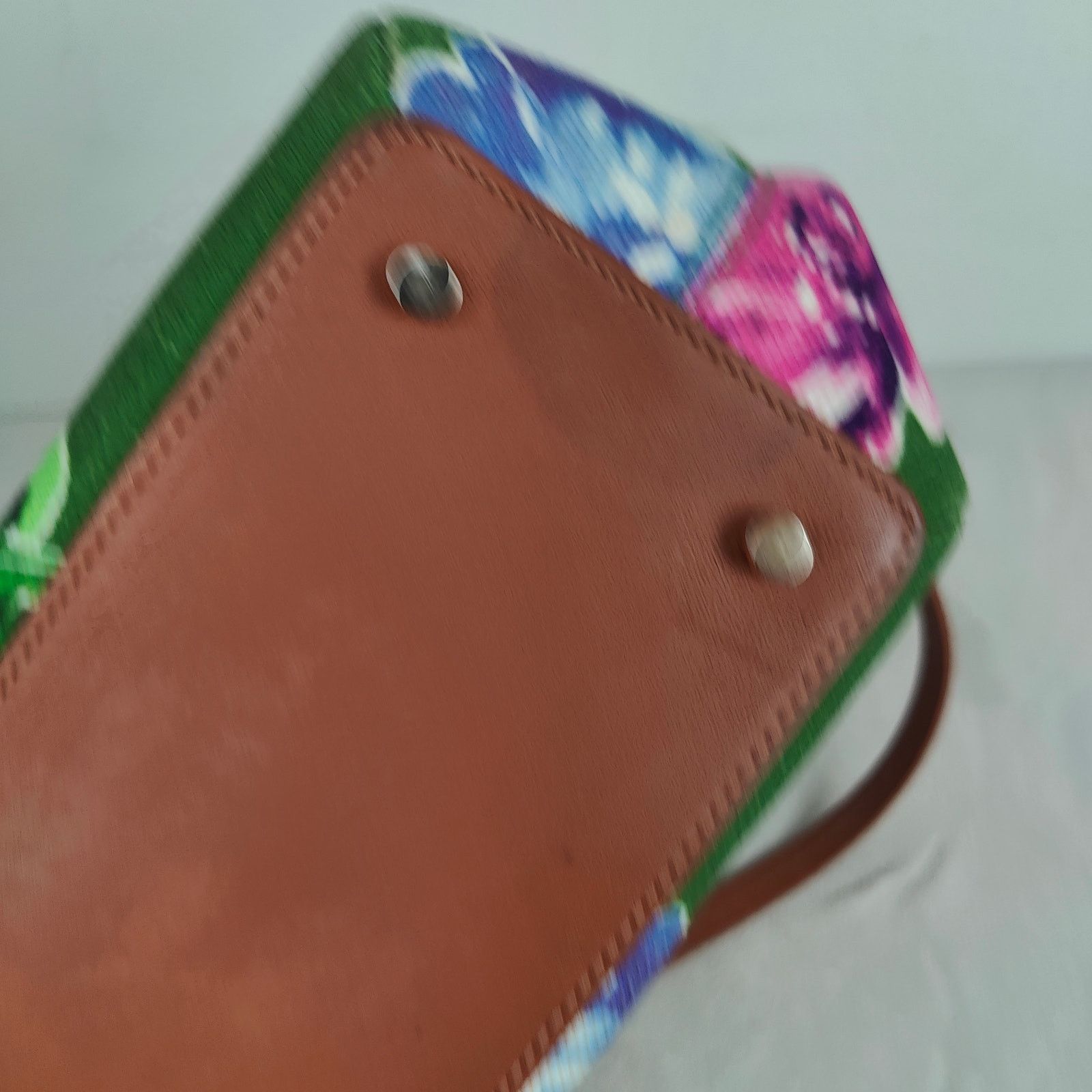 Kate Spade Kate Spade Floral Canvas Bag Green Top Handle Shoulder Strap Size ONE SIZE - 4 Thumbnail