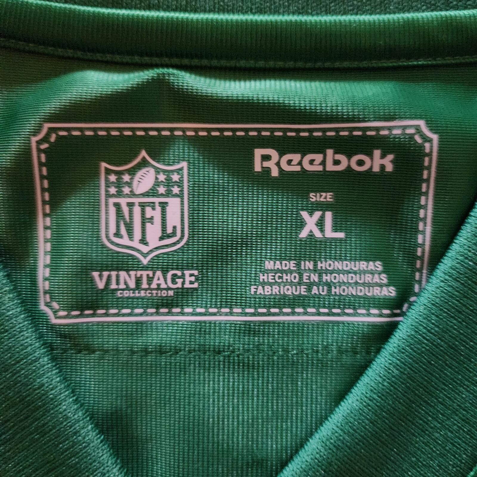 Reebok Reebok NFL Vintage Joe Namath New York Jets #12 Green XL NFL Size ONE SIZE - 3 Thumbnail