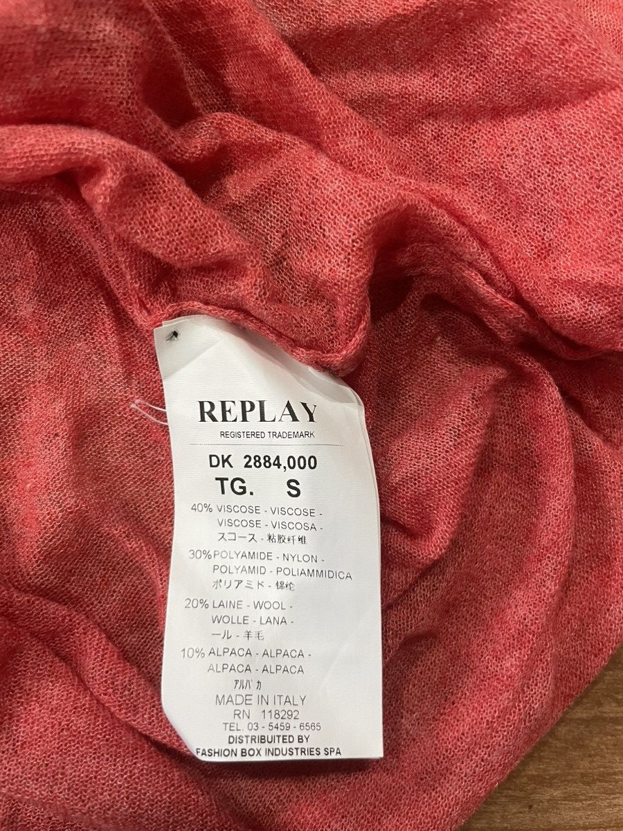 Designer × Replay × Vintage Replay Tshirt with Hoodie Size S / US 4 / IT 40 - 4 Thumbnail