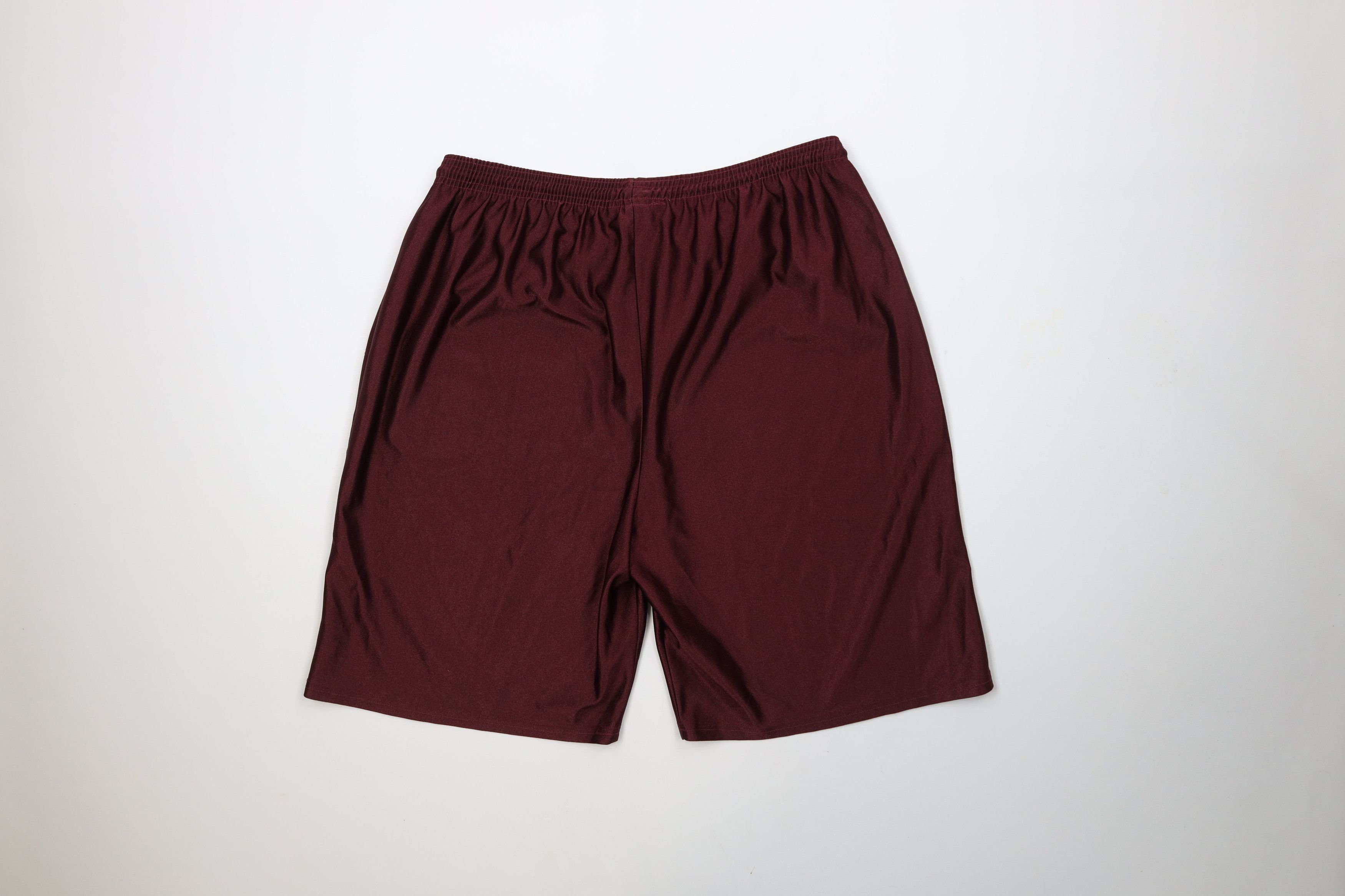 Russell Athletic × Vintage Vintage 90s Russell Athletic Polyester Gym Shorts Maroon Size US 38 / EU 54 - 10 Thumbnail