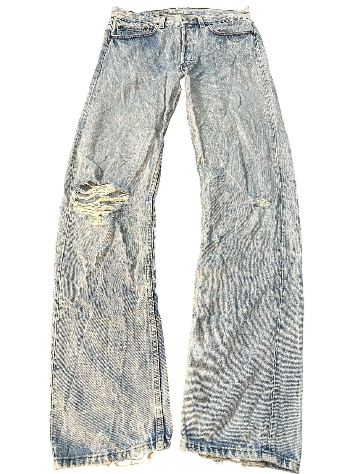 Levi's 80’s Distressed Levi’s 501 Acid Wash Rare Jean Size US 30 / EU 46 - 1 Thumbnail