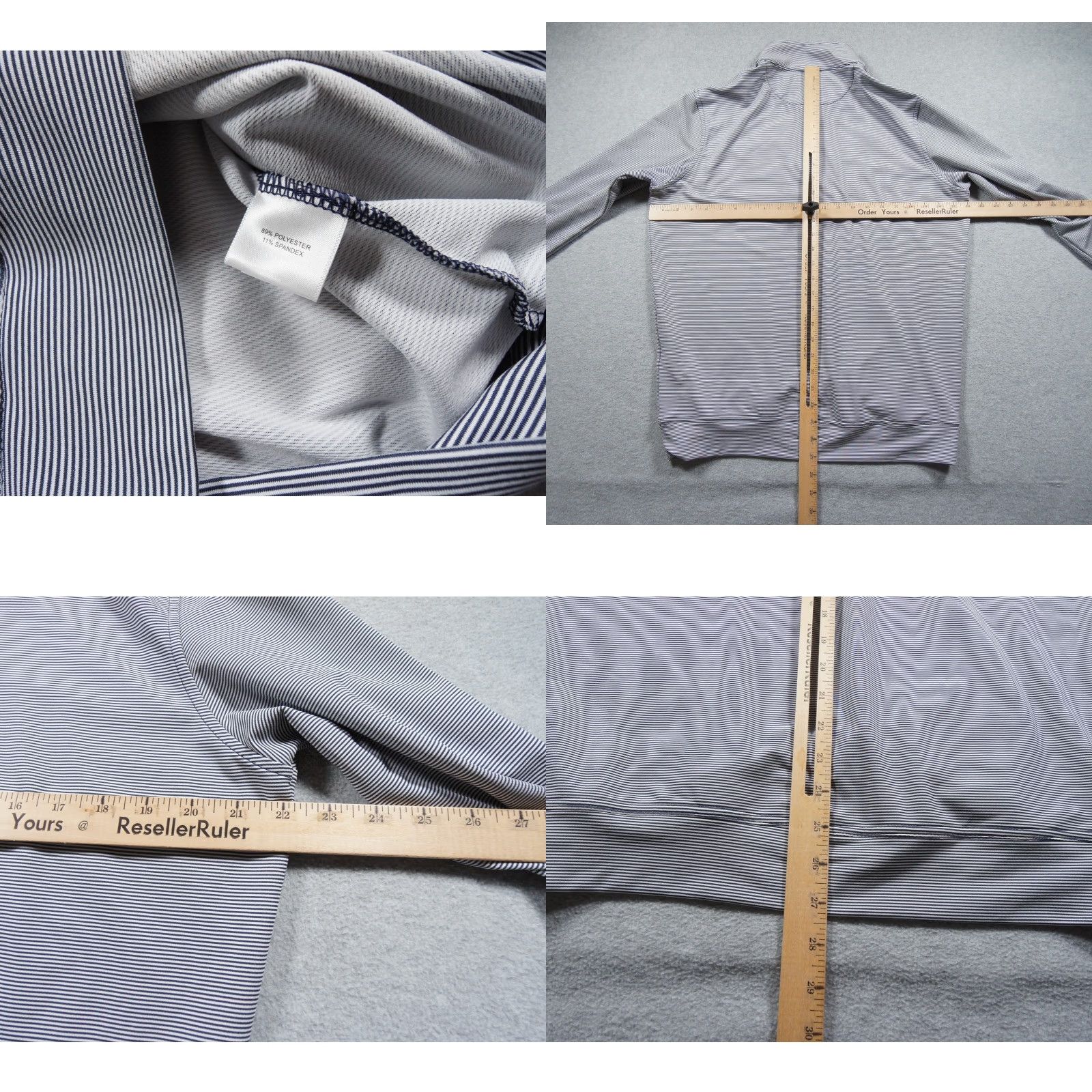 Peter Millar Peter Millar Sweater Mens Medium Blue Gray 1/4 Zip Pullover Performance Golf Casual Shirt Mens Size US M / EU 48-50 / 2 - 8 Thumbnail