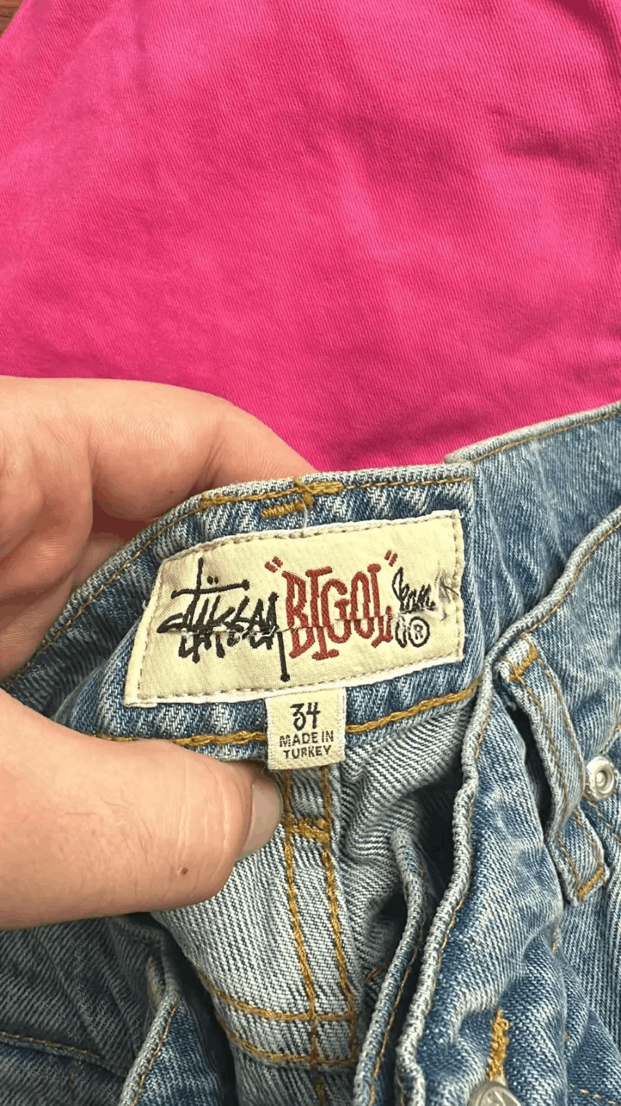 Stussy Stussy Big Ol Jean Washed Blue Size 34 Size US 34 / EU 50 - 5 Thumbnail