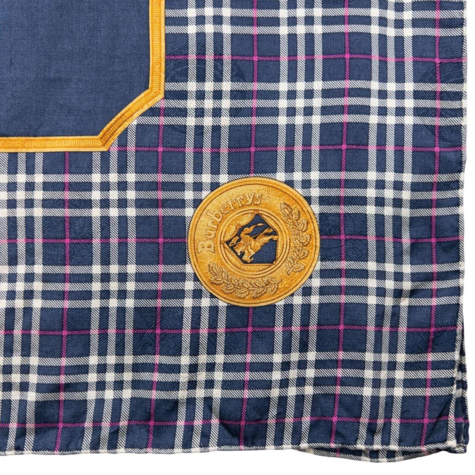 Burberry Vintage 90s Burberry Nova Check Silk Scarf Size ONE SIZE - 4 Thumbnail