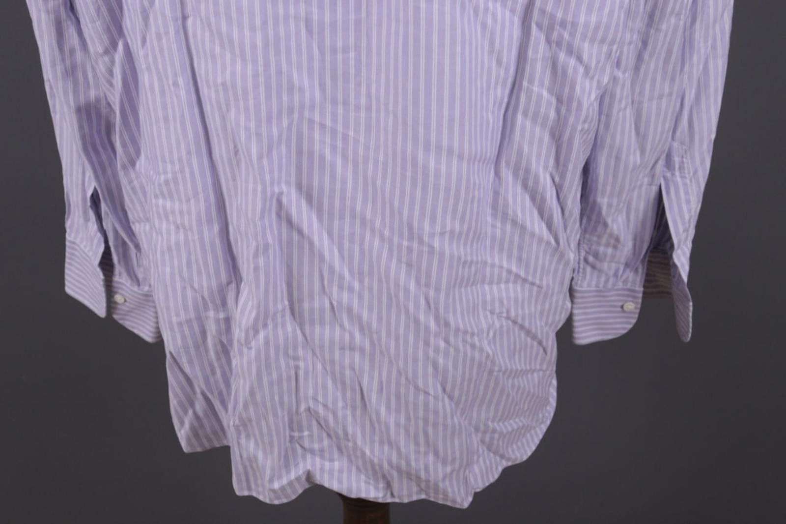 Ermenegildo Zegna Ermenegildo Zegna Rgular Fit Purple Shirt Size 43 / 17 Size US M / EU 48-50 / 2 - 10 Thumbnail