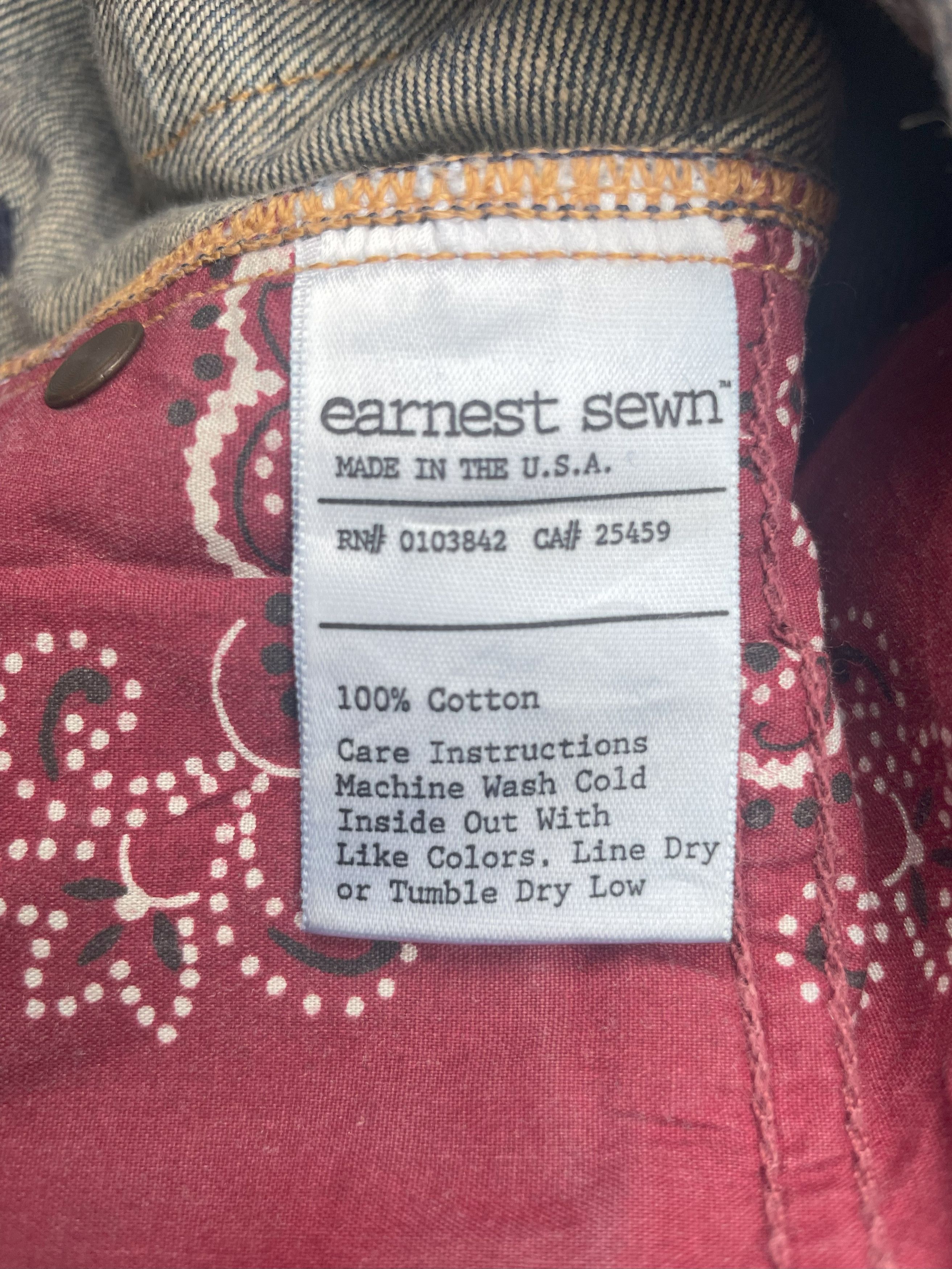 Earnest Sewn Earnest Sewn Flare Distresed Jeans Size US 35 - 16 Thumbnail