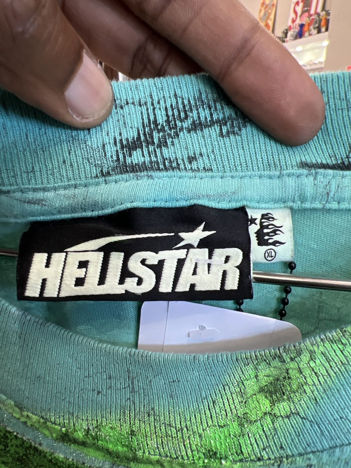 HELLSTAR Zombie Green Tie Dye Tee Size US XL / EU 56 / 4 - 3 Thumbnail