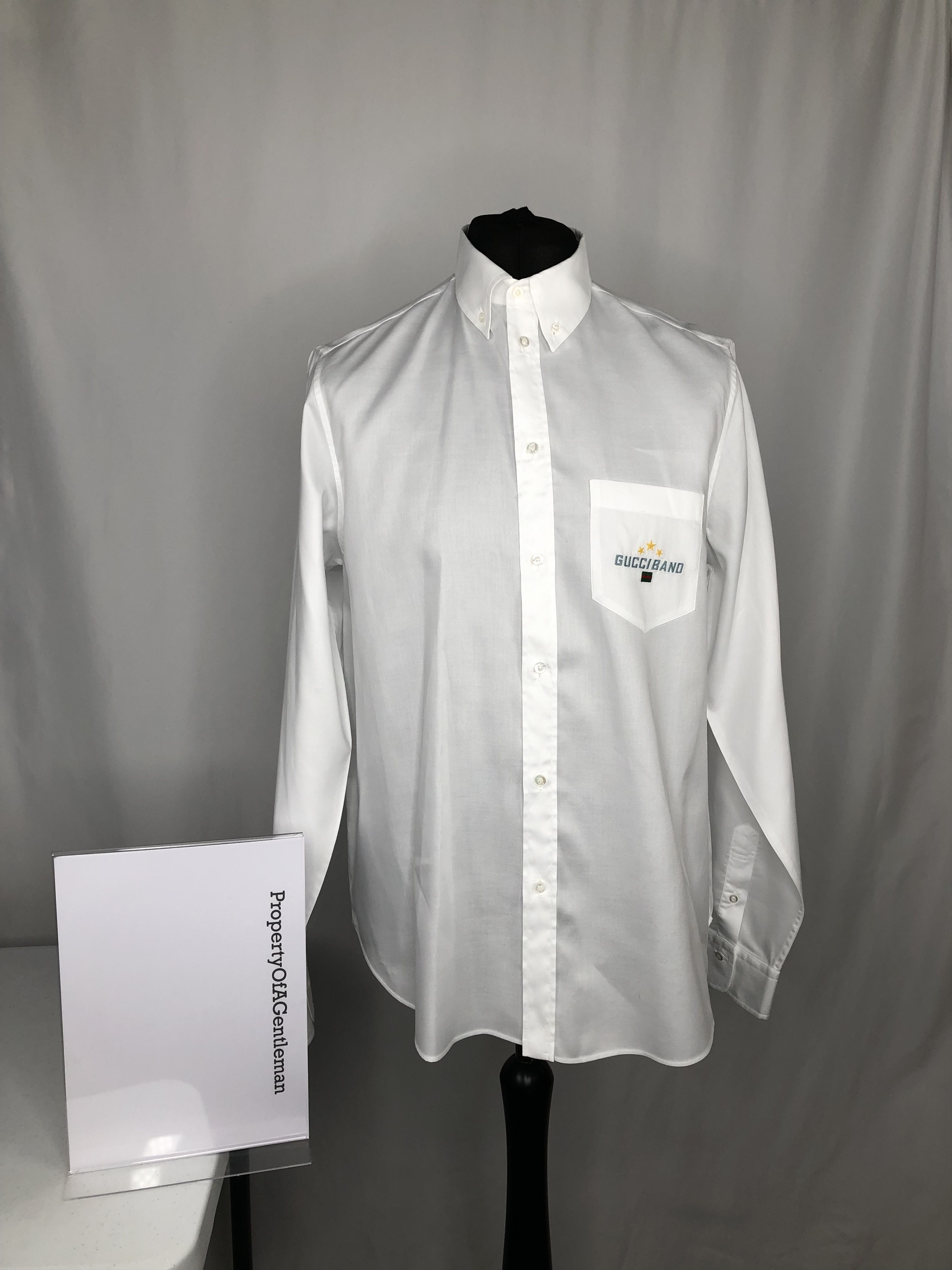 Gucci Gucci Band Cotton Shirt Size US L / EU 52-54 / 3 - 1 Thumbnail
