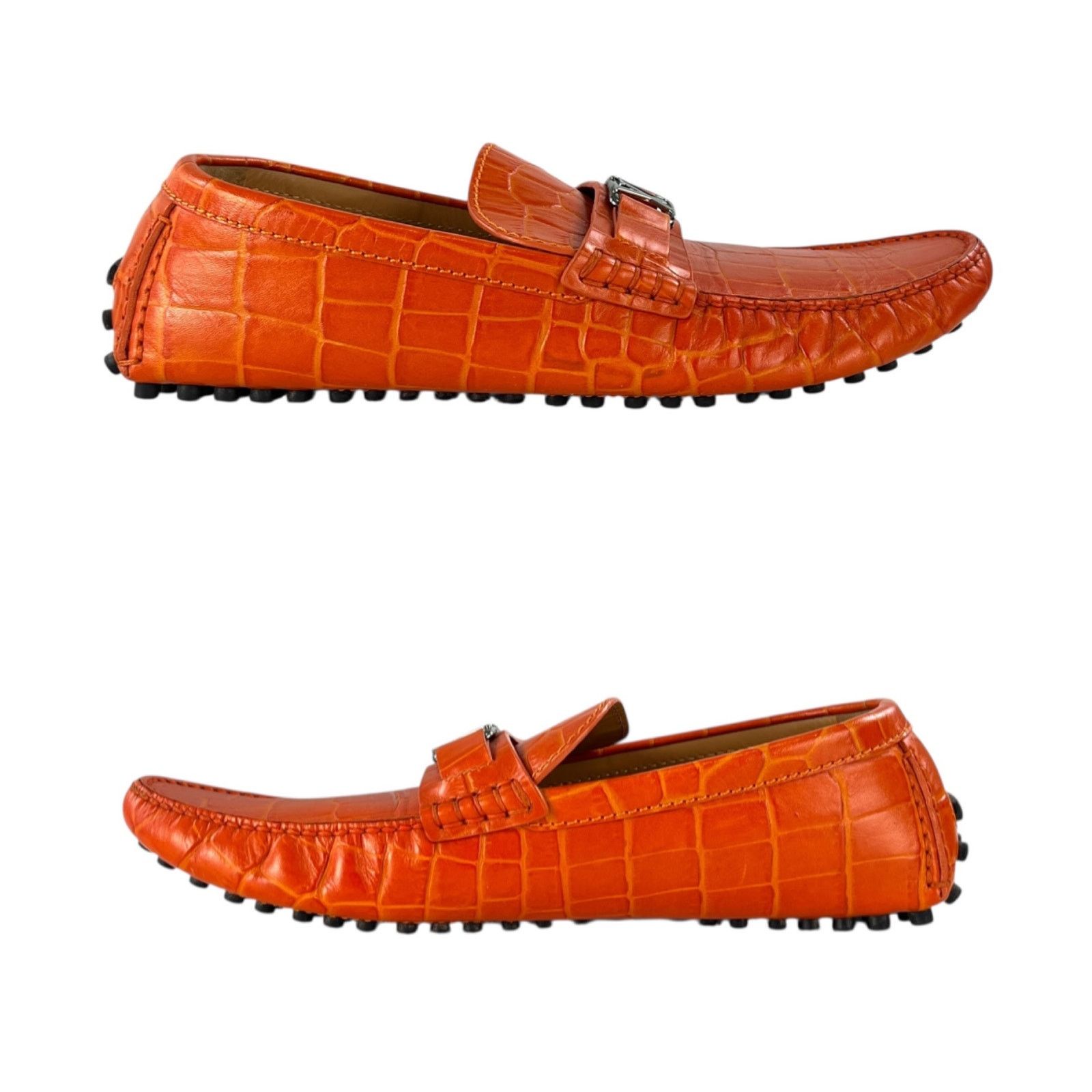 Louis Vuitton Louis Vuitton Croc-Embossed Loafers Size US 9 / EU 42 - 2 Thumbnail
