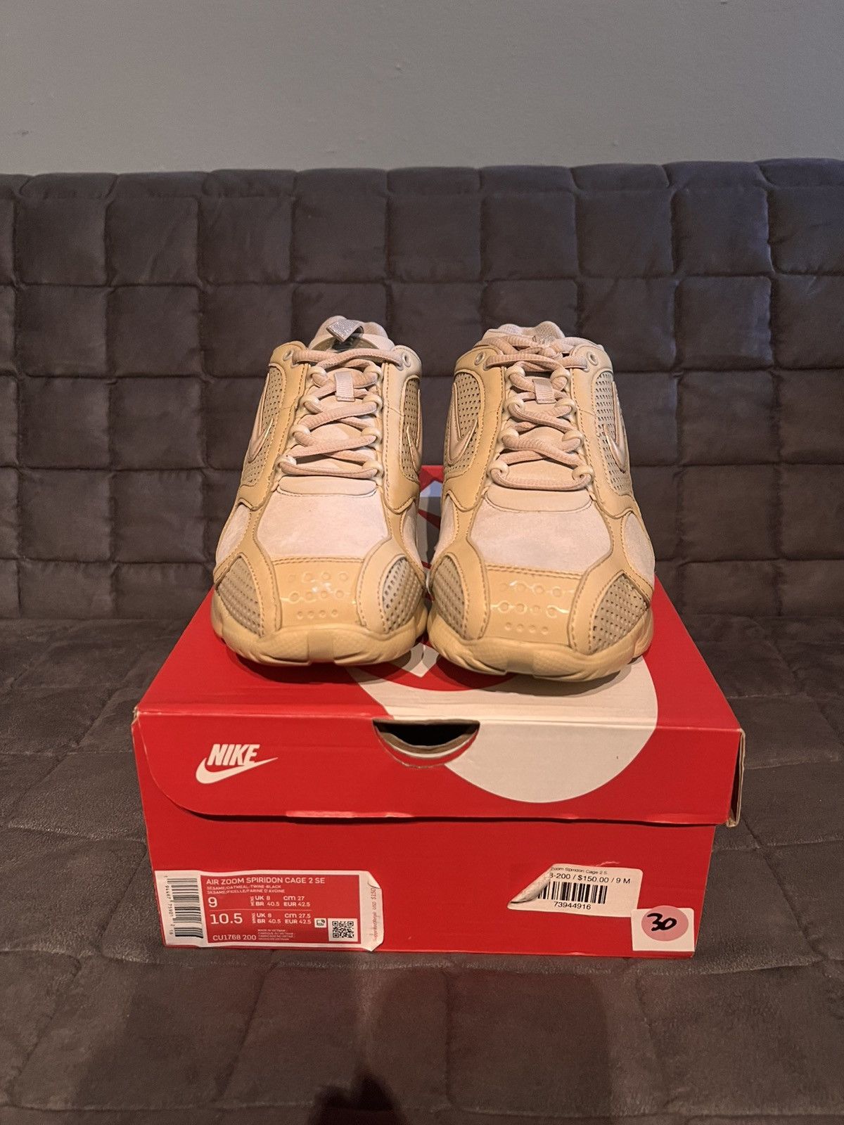 Nike AIR ZOOM SPIRIDON CAGE 2 SE 'SESAME OATMEAL' Size US 9 / EU 42 - 1 Thumbnail