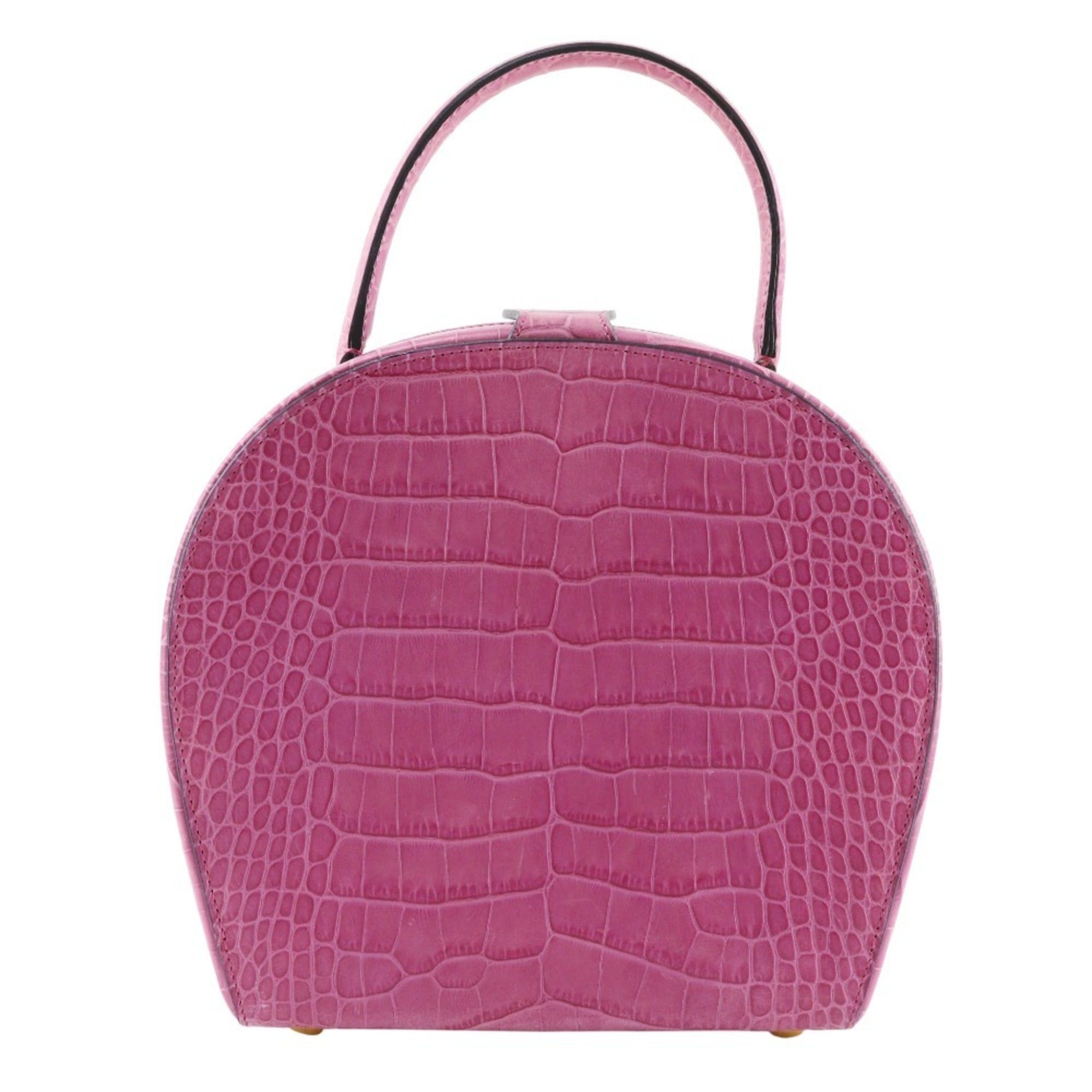 Celine Celine handbag embossed leather pink snap button ladies Size ONE SIZE - 1 Thumbnail