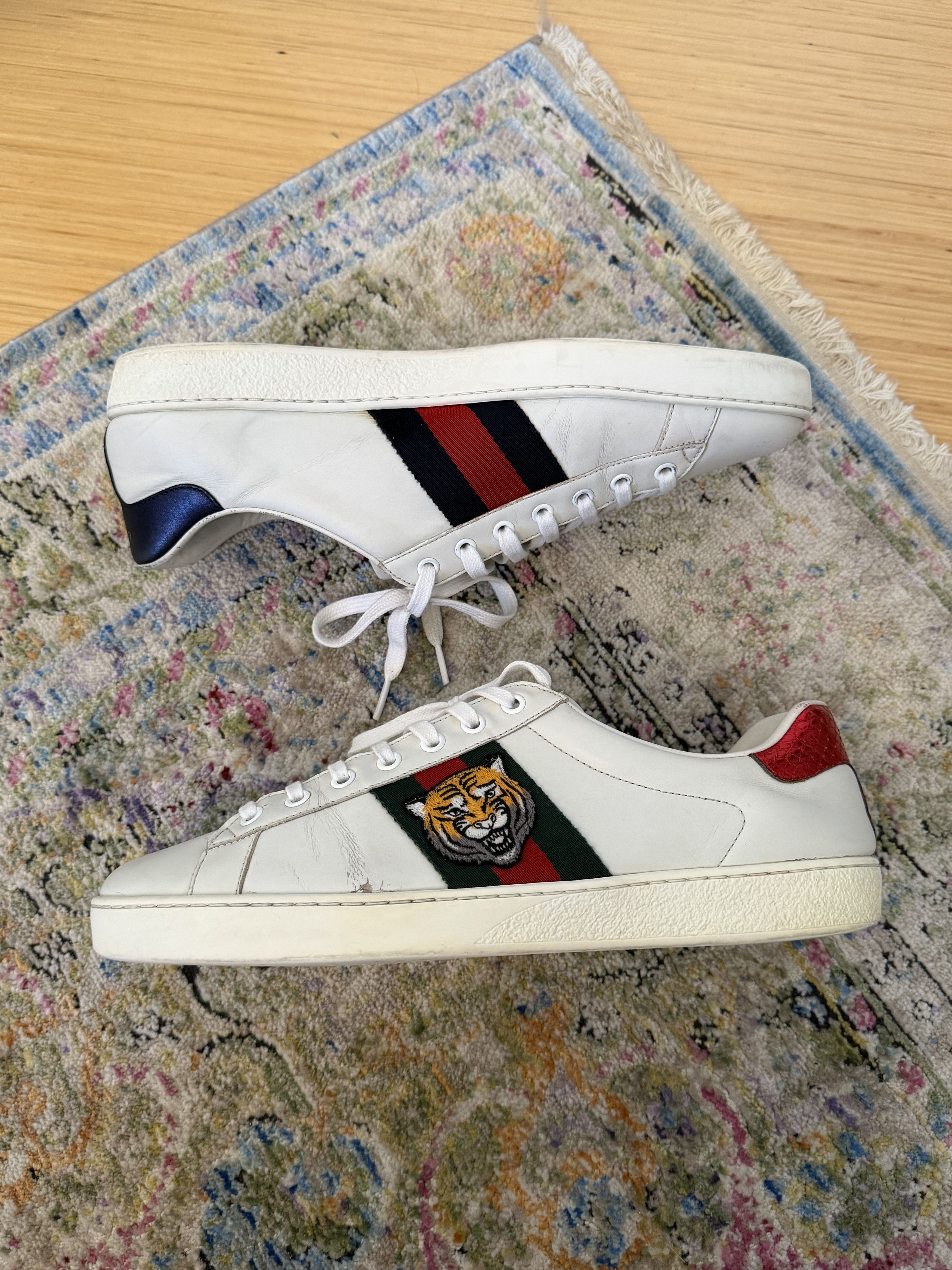 Gucci Gucci Ace Unpaired White Sneakers Size US 9.5 / EU 42-43 - 5 Thumbnail