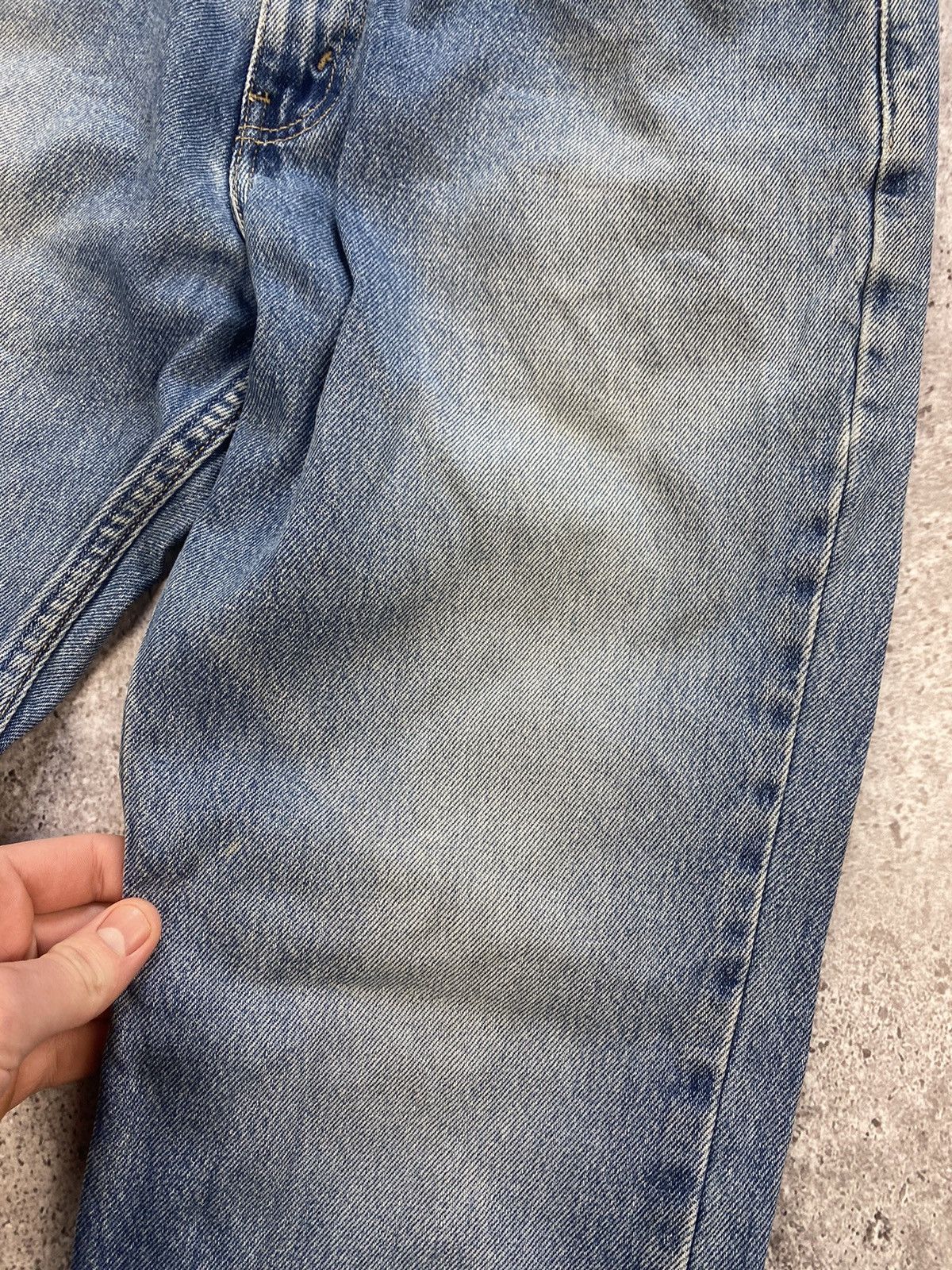 Japanese Brand × Levi's × Vintage Vintage 90s Levi's 581 Washed Blue Denim Jeans size 31x30 Size US 31 - 4 Thumbnail