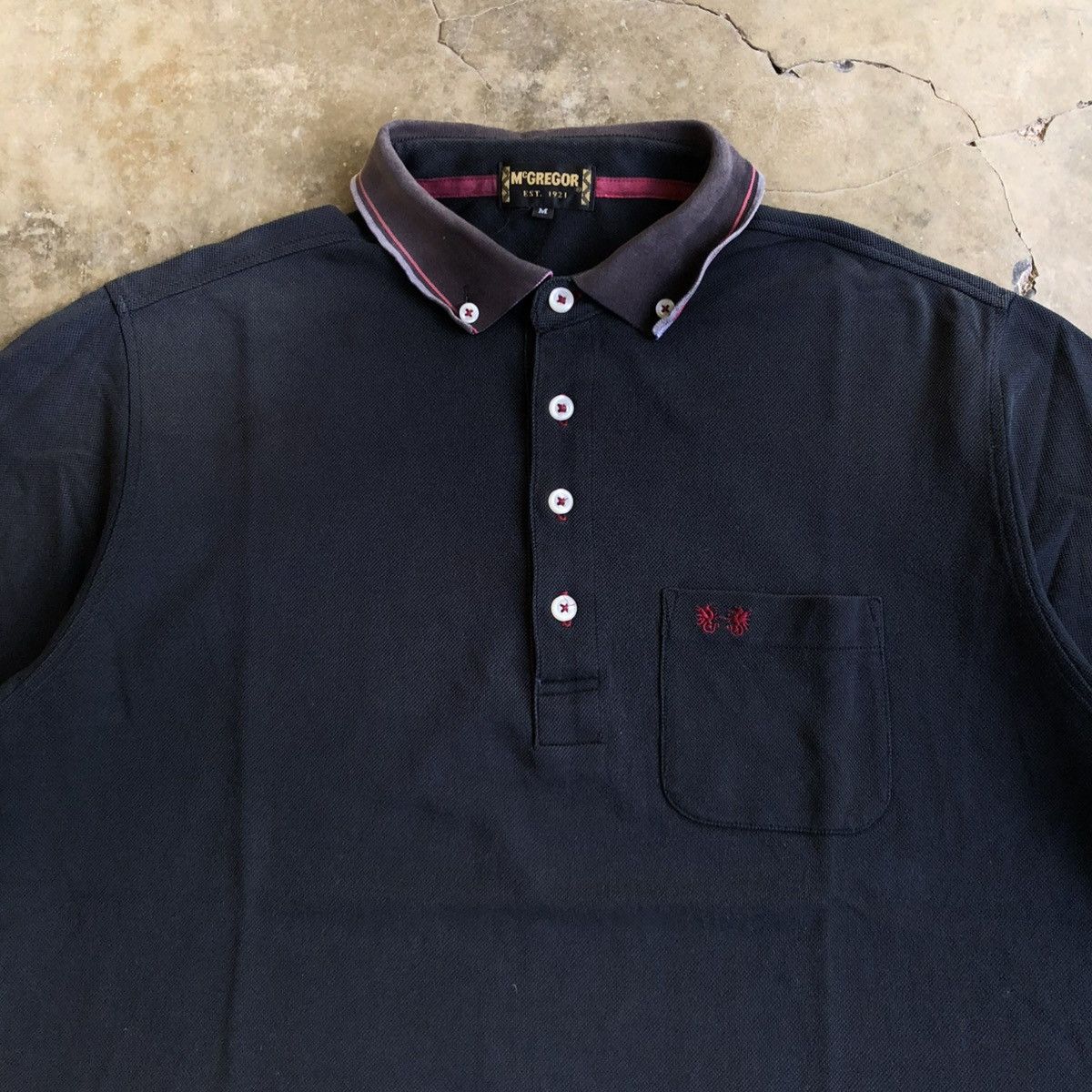 McGregor Vintage McGregor Pocket Logo Polo T-shirt Black Size US M / EU 48-50 / 2 - 3 Thumbnail