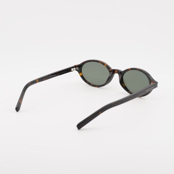 Saint Laurent Paris Saint Laurent SL751JEANNE 002 Sunglasses Havana Oval Frame Size ONE SIZE - 9 Thumbnail