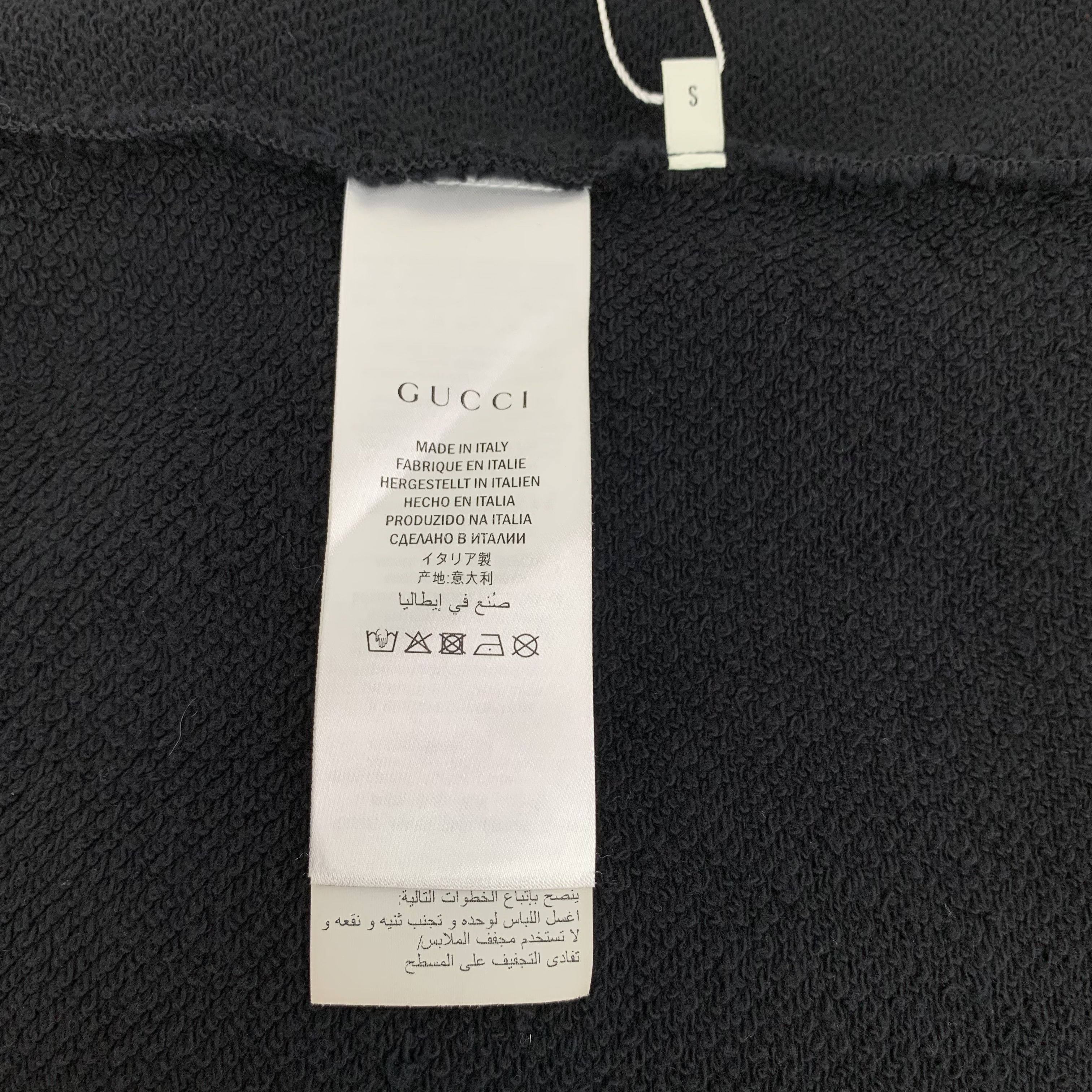 Gucci Gucci Black Sequin UFO Cotton Sweatshirt (Size S) Size S / US 4 / IT 40 - 5 Thumbnail