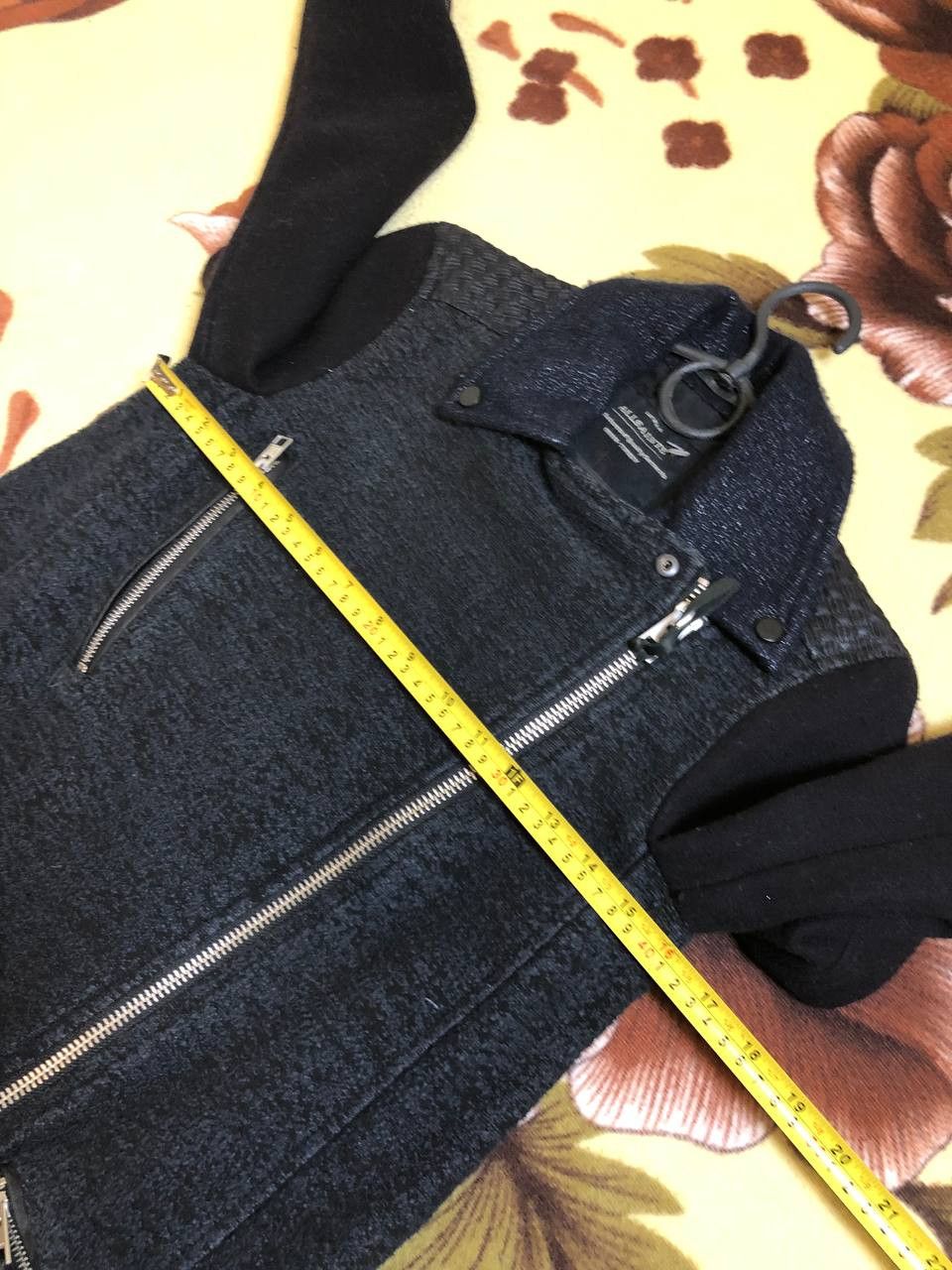 Allsaints AllSaints Jacket Size 4 Womens Blue Biker Zipper Size S / US 4 / IT 40 - 7 Thumbnail